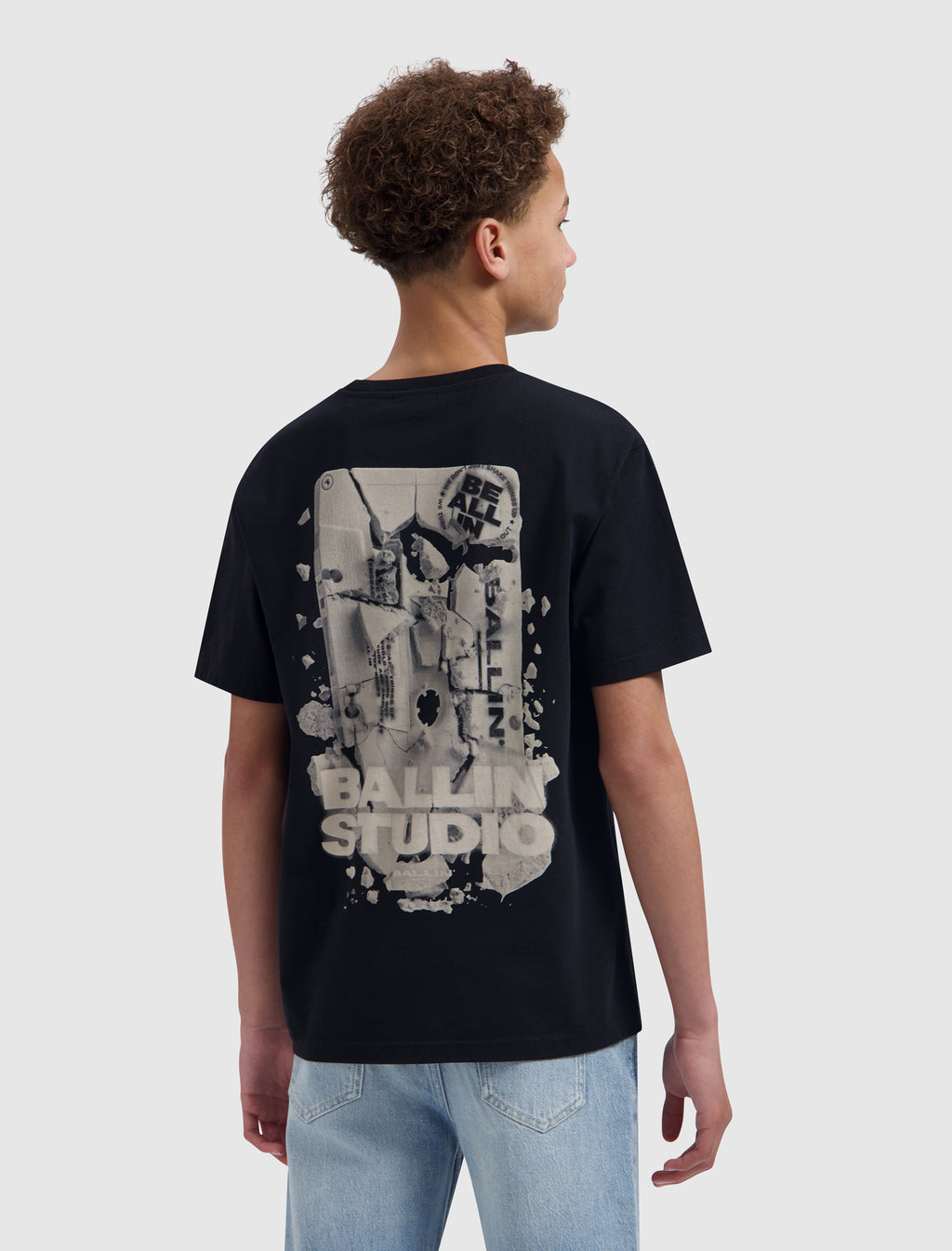Junior Exploding Cassette Tape T-shirt | Black