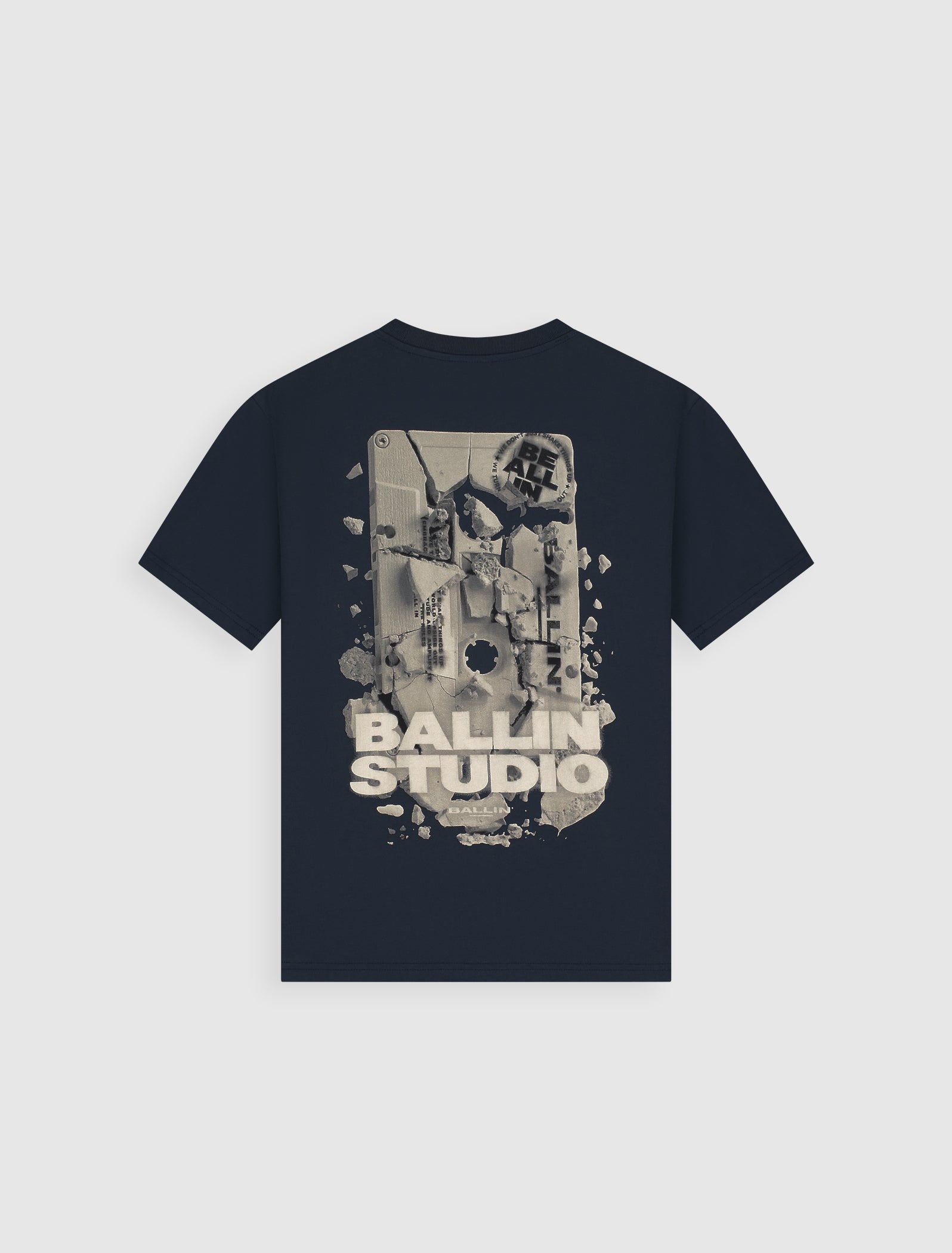 Junior Exploding Cassette Tape T-shirt | Navy