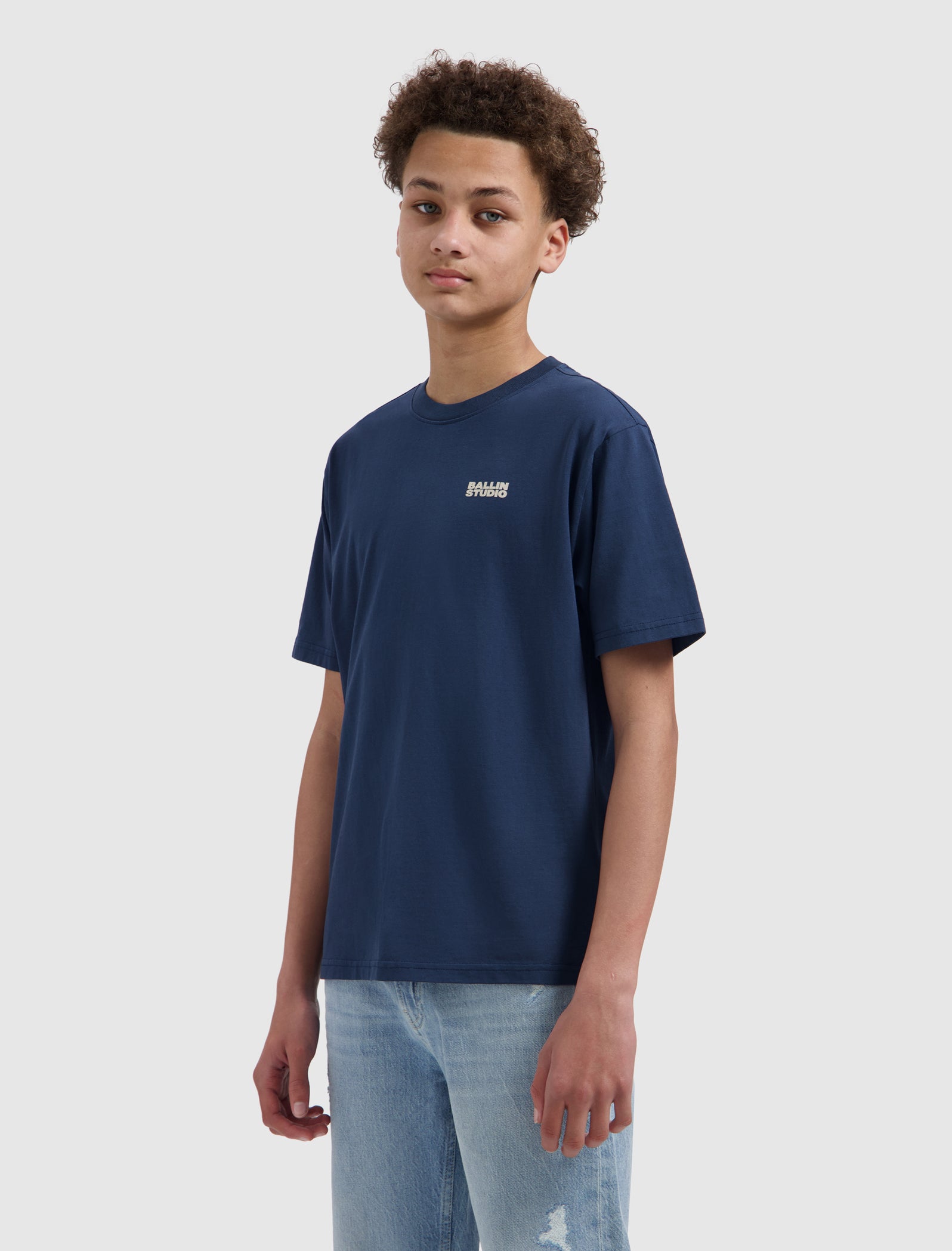 Junior Exploding Cassette Tape T-shirt | Navy