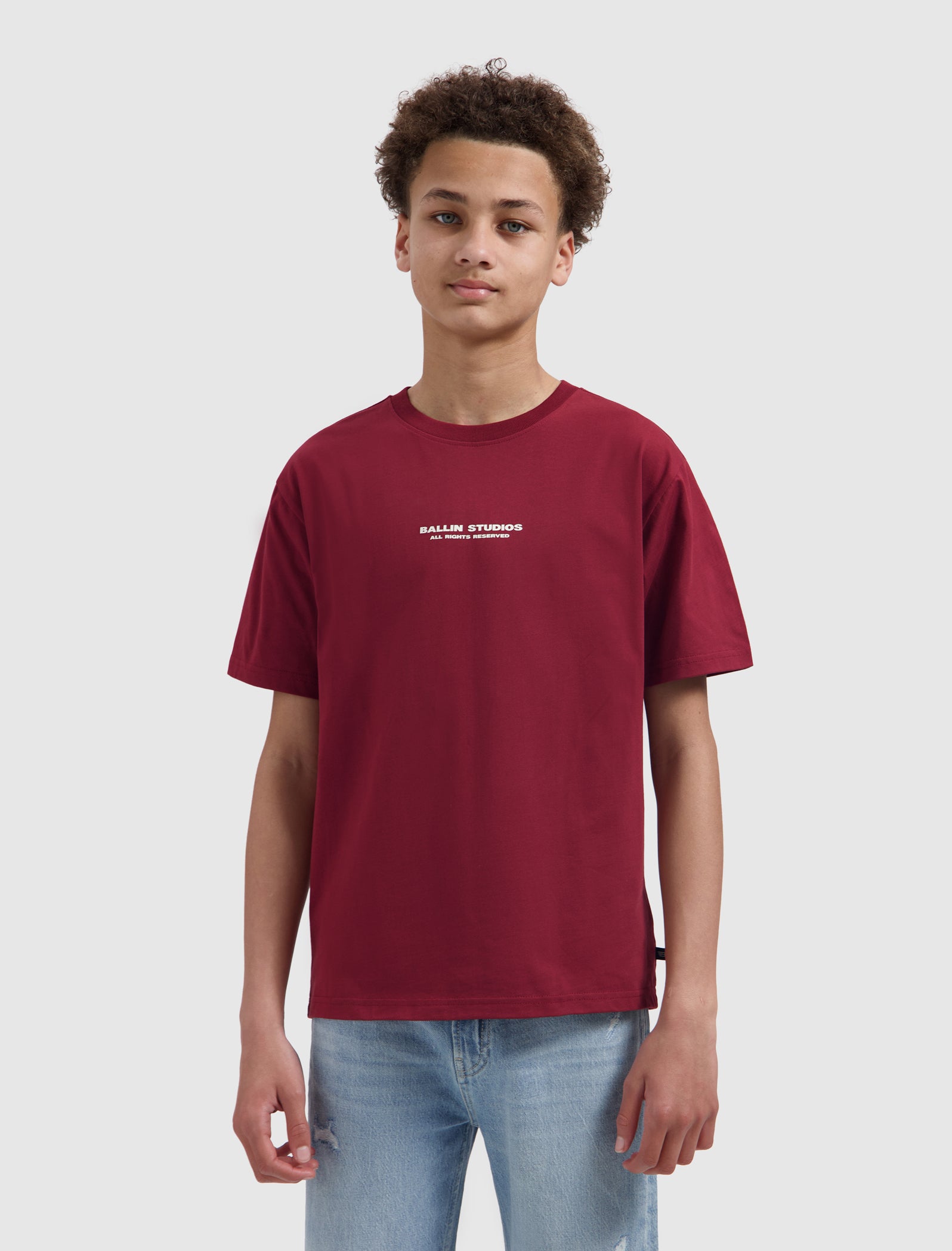 Junior B-ALL-IN T-shirt | Bordeaux