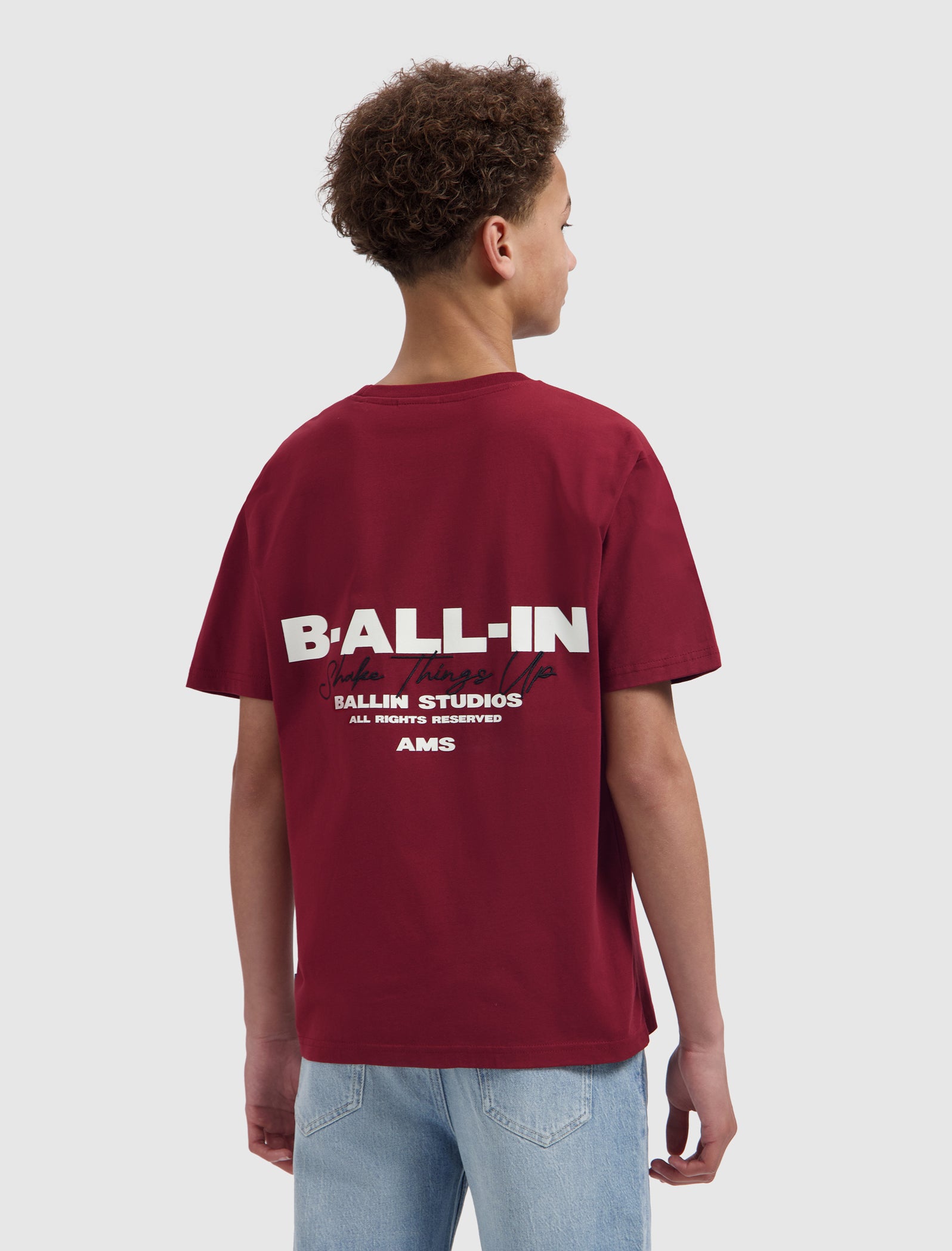 Junior B-ALL-IN T-shirt | Bordeaux