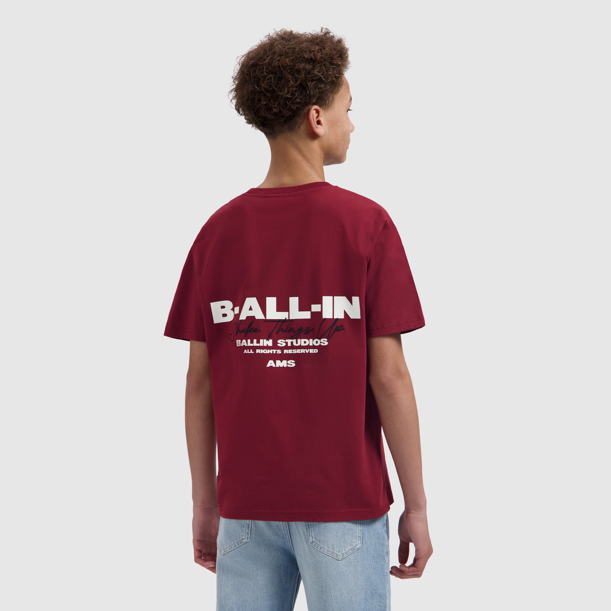 Junior B-ALL-IN T-shirt | Bordeaux