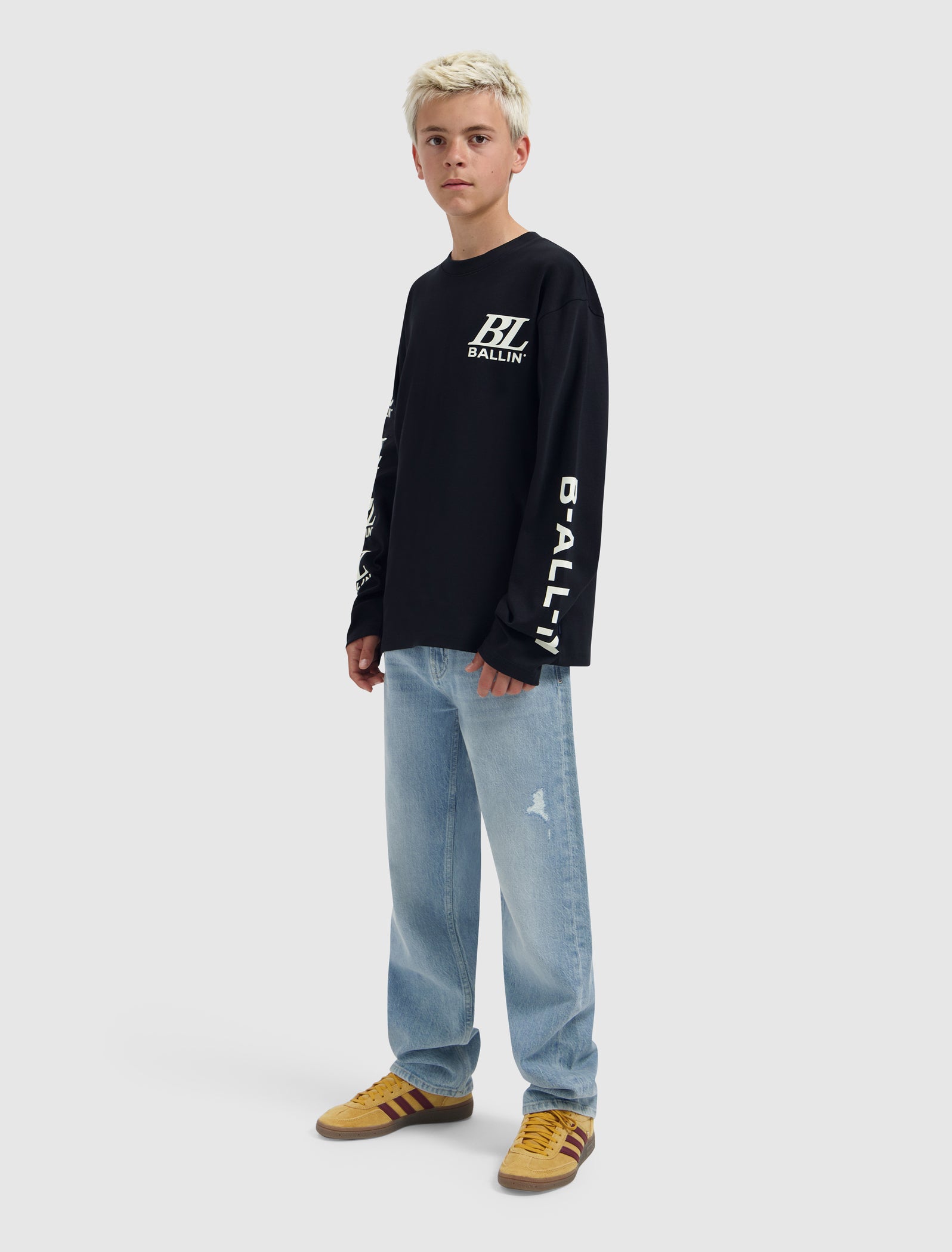 Junior Monogram Longsleeve | Black