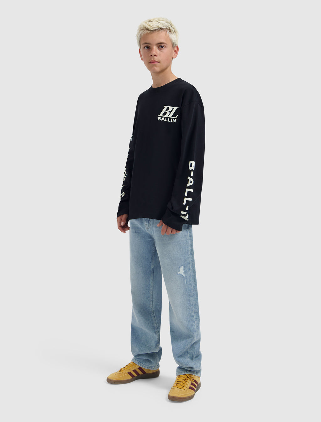 Junior Monogram Longsleeve | Black