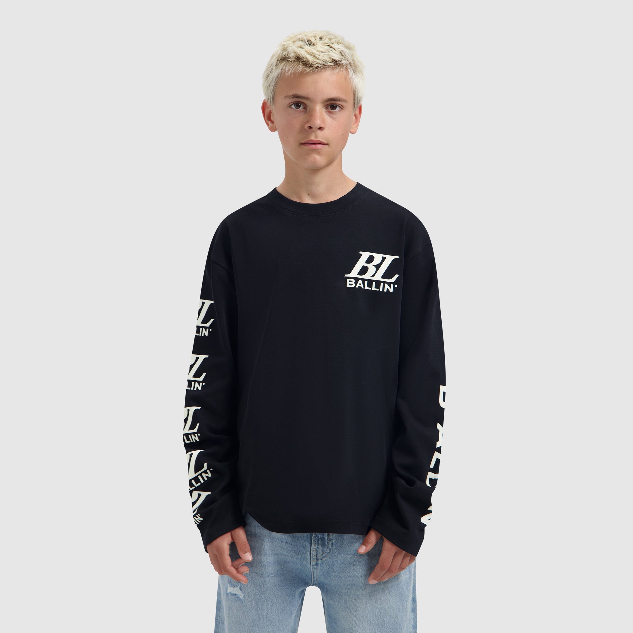 Junior Monogram Longsleeve | Black