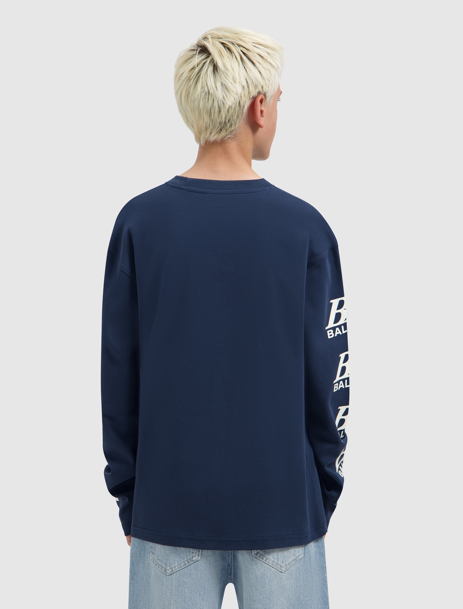 Junior Monogram Longsleeve | Navy