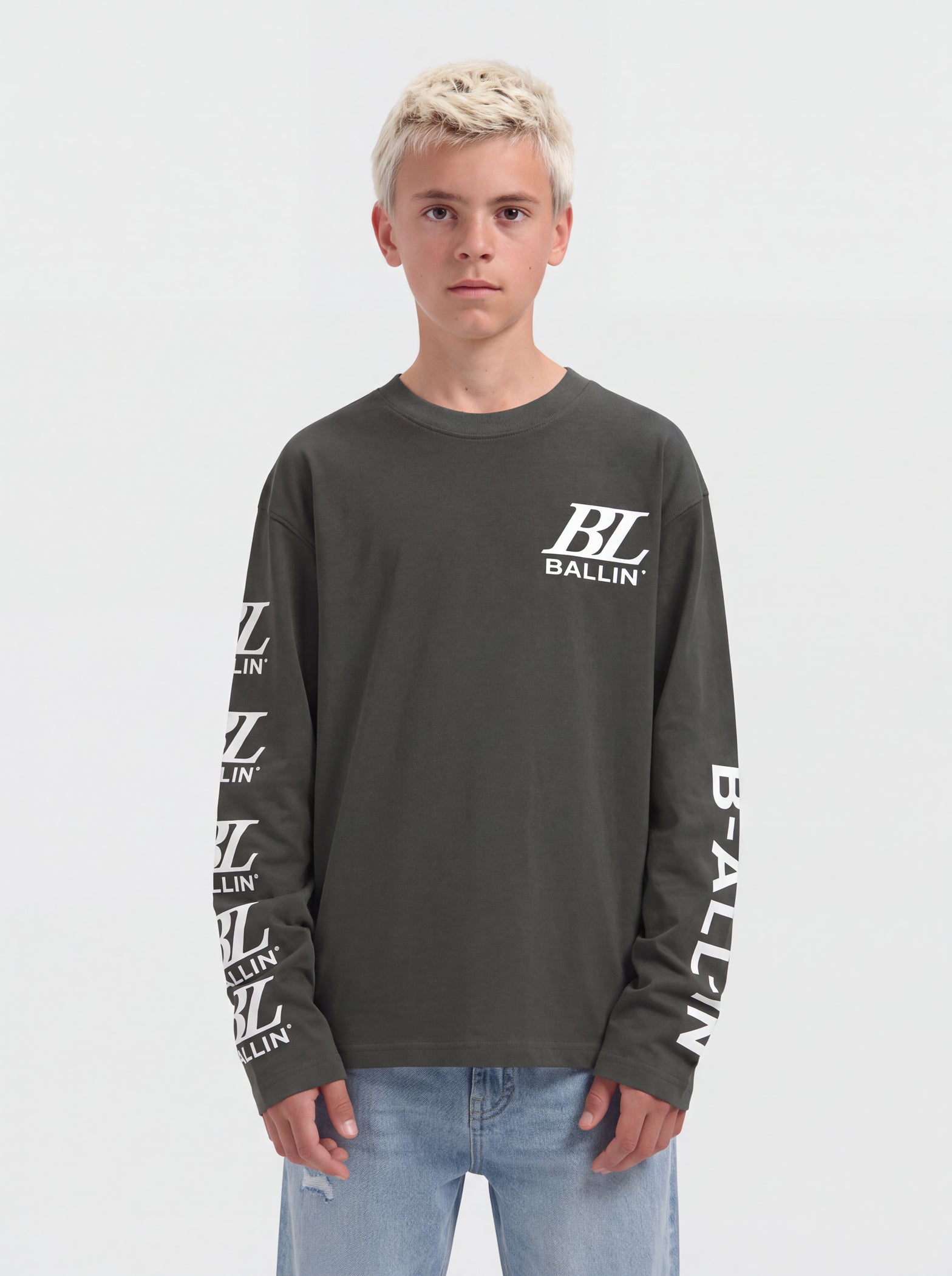 Junior Monogram Longsleeve | Dark Army