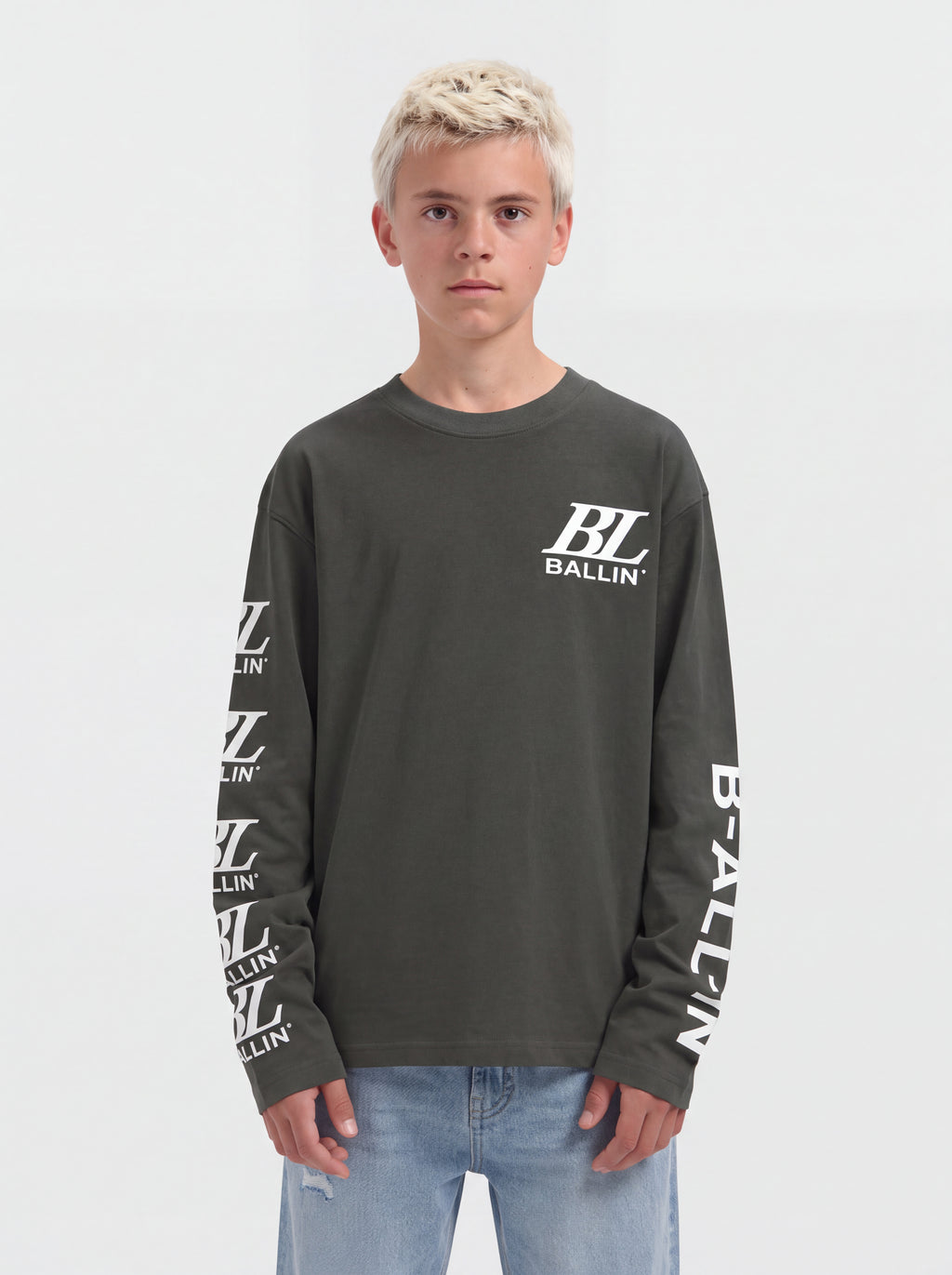 Junior Monogram Longsleeve | Dark Army