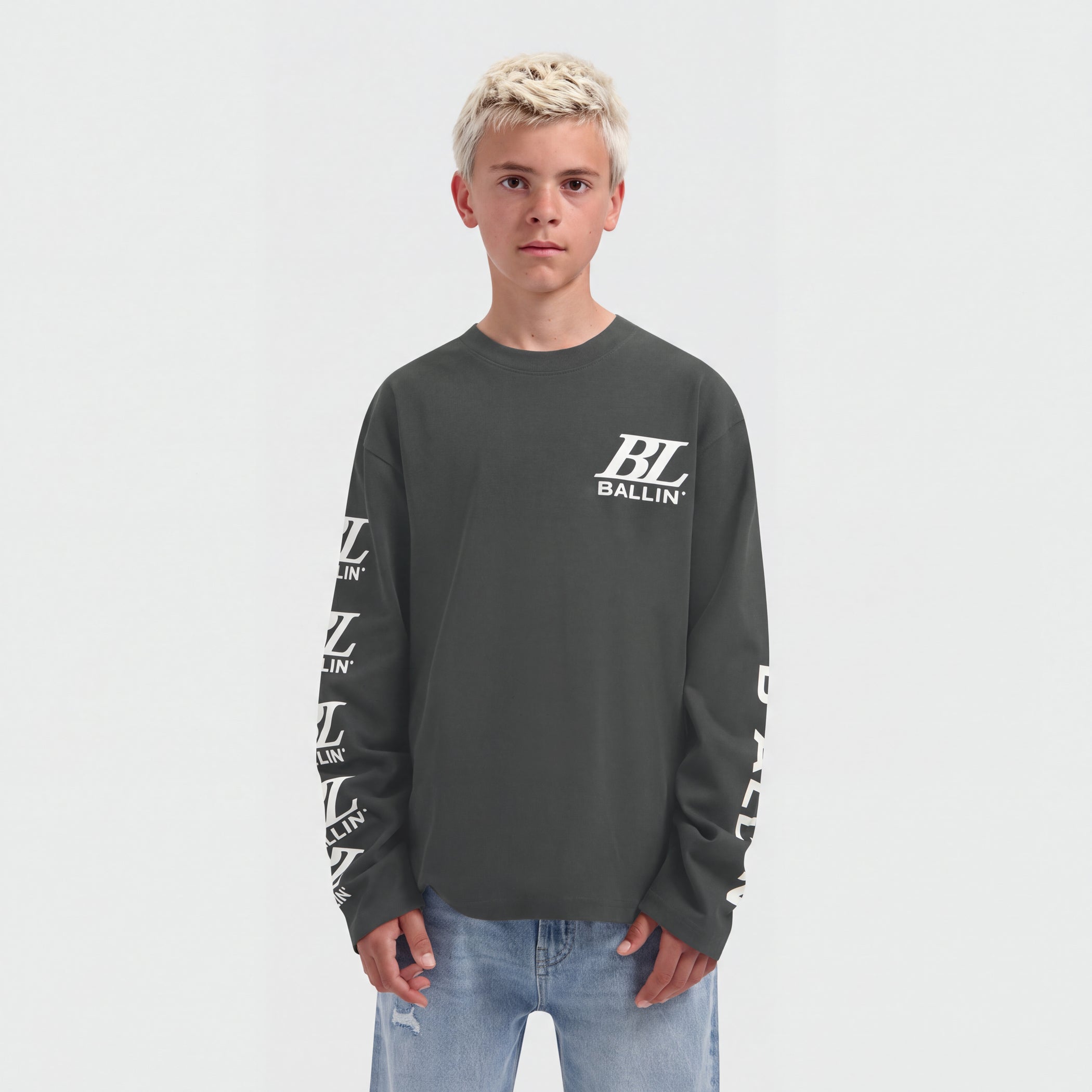 Junior Monogram Longsleeve | Dark Army