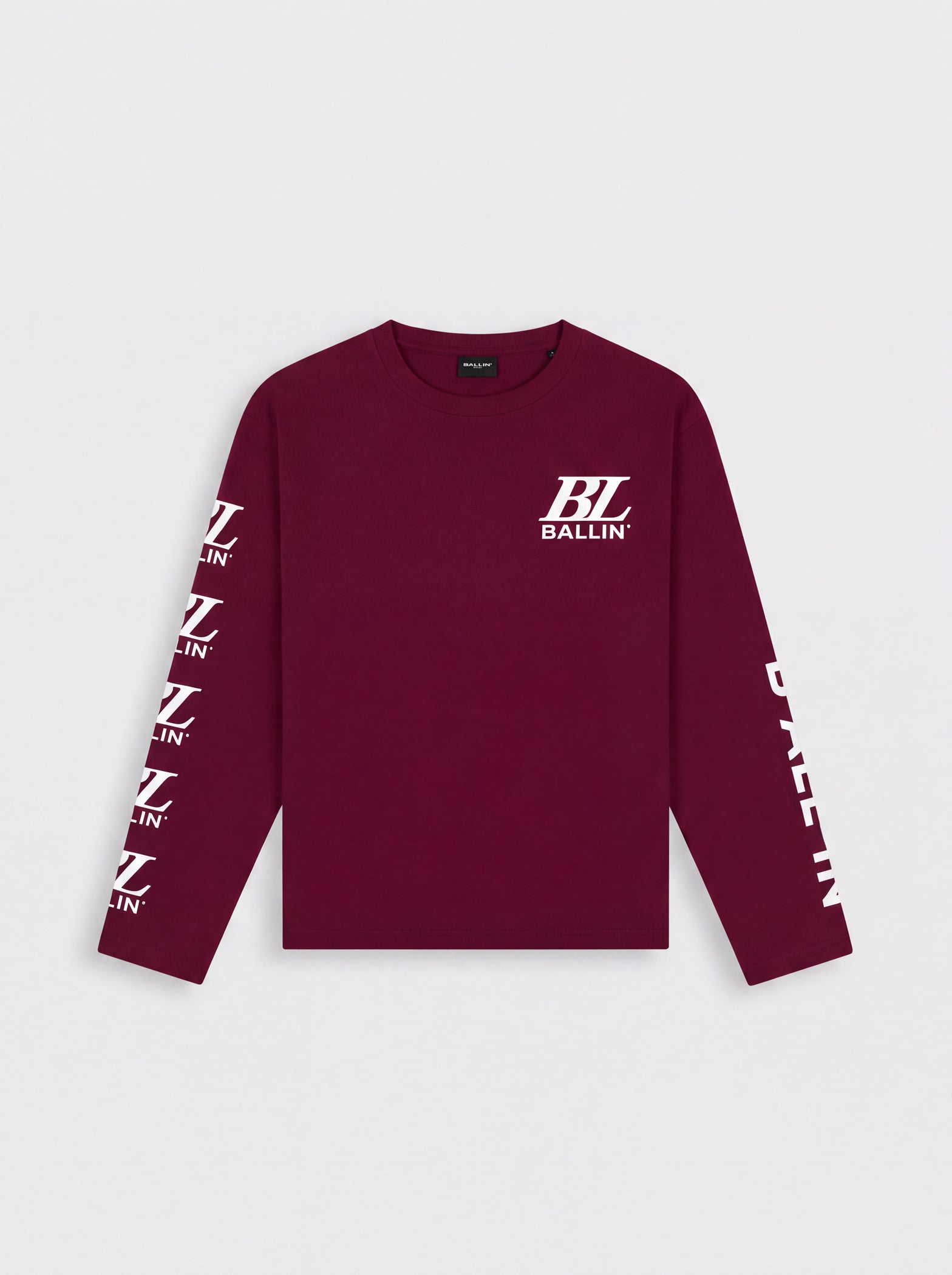 Junior Monogram Longsleeve | Bordeaux