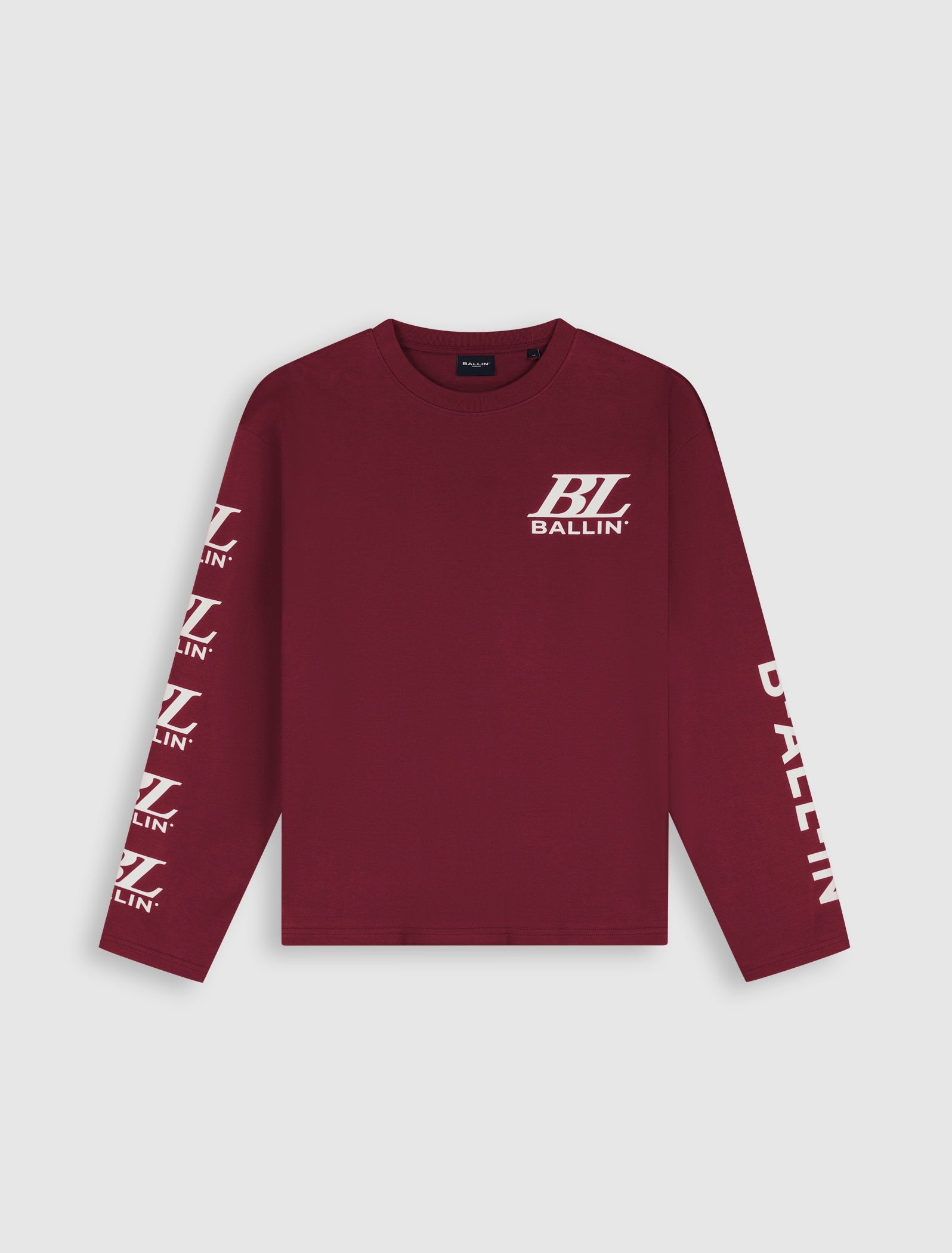 Junior Monogram Longsleeve | Bordeaux