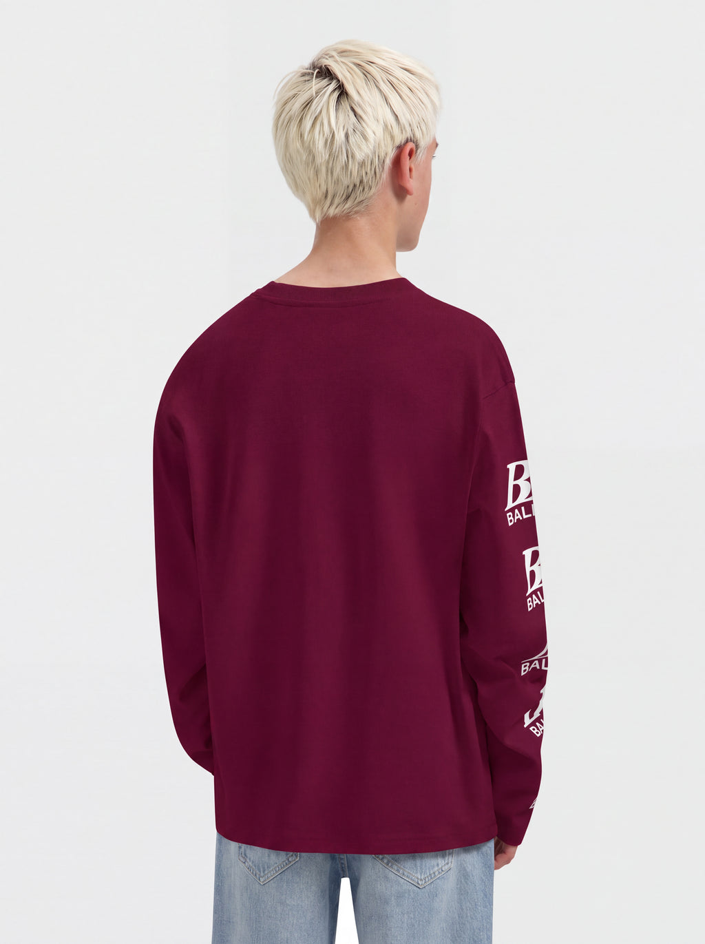 Junior Monogram Longsleeve | Bordeaux