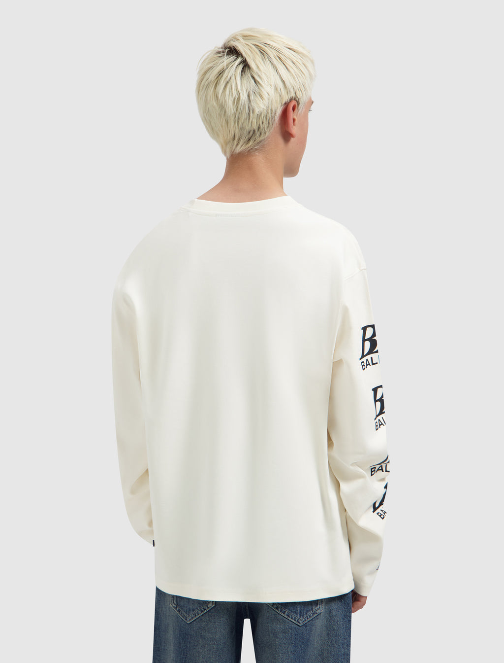 Junior Monogram Longsleeve | Ecru