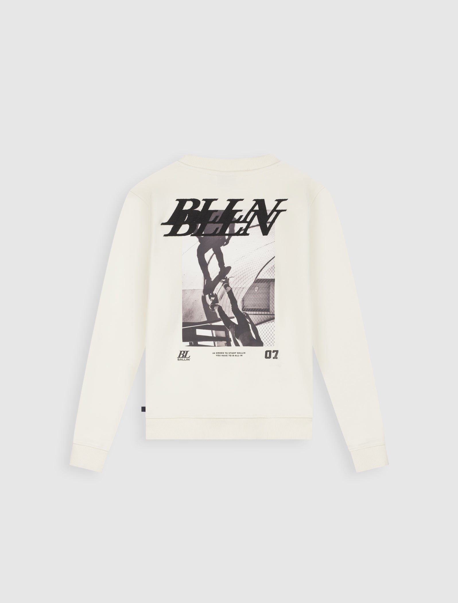 Junior Upside Out Crewneck | Ecru