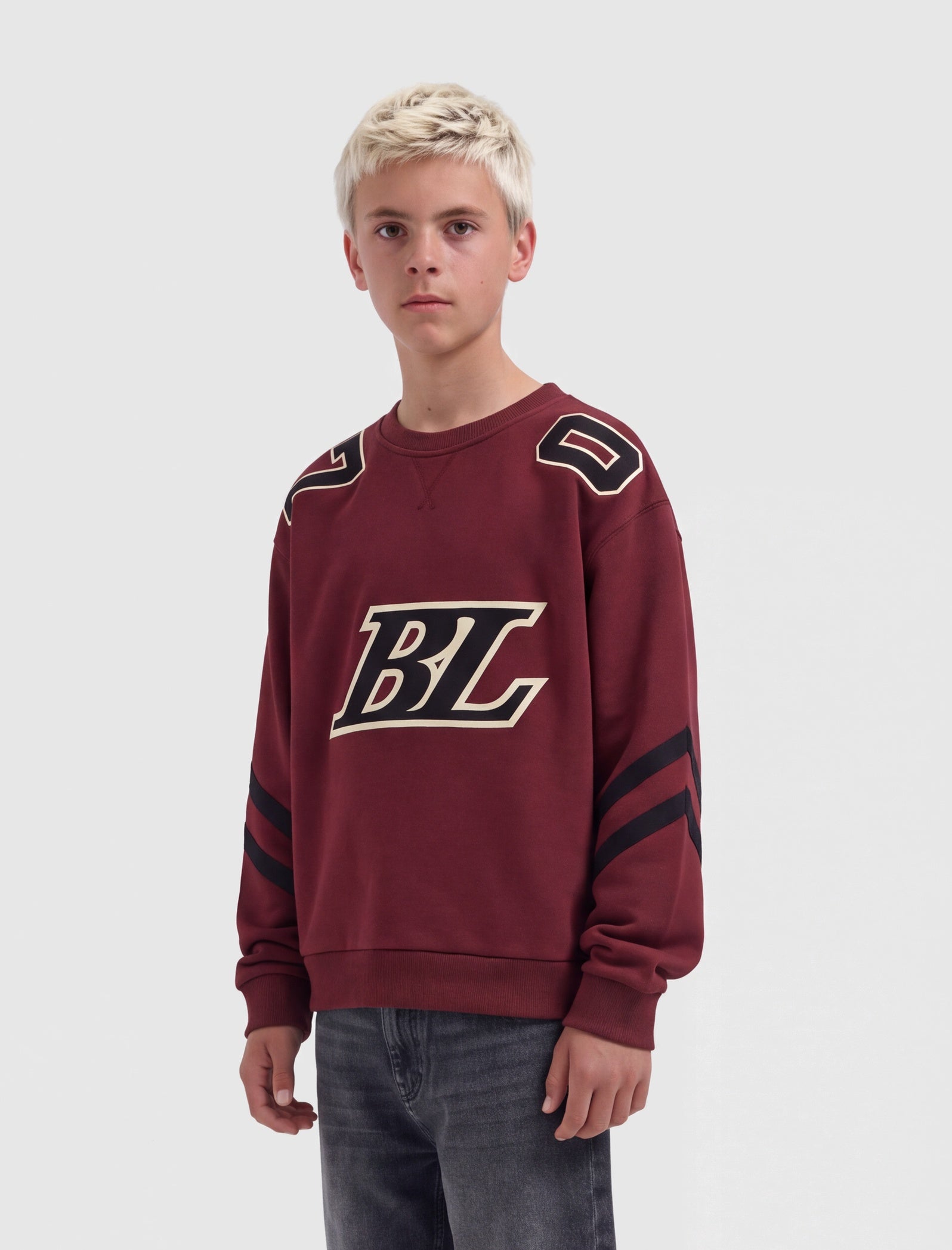 Junior Ice Hockey Crewneck | Bordeaux