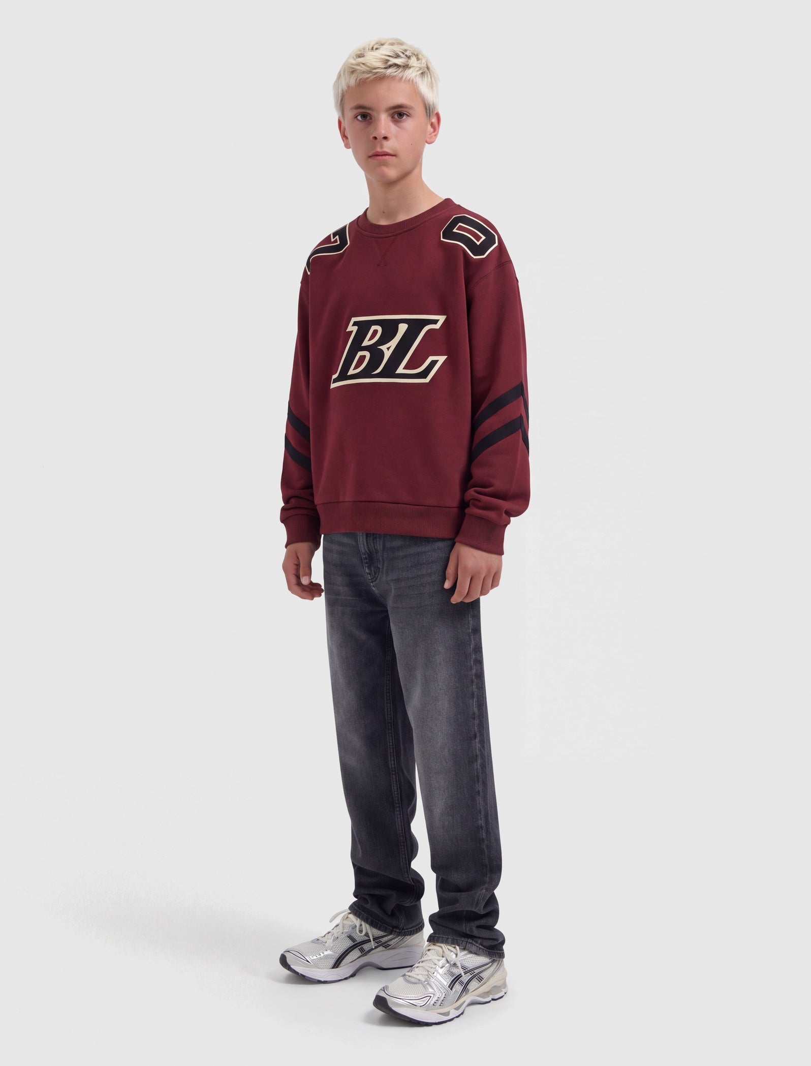Junior Ice Hockey Crewneck | Bordeaux