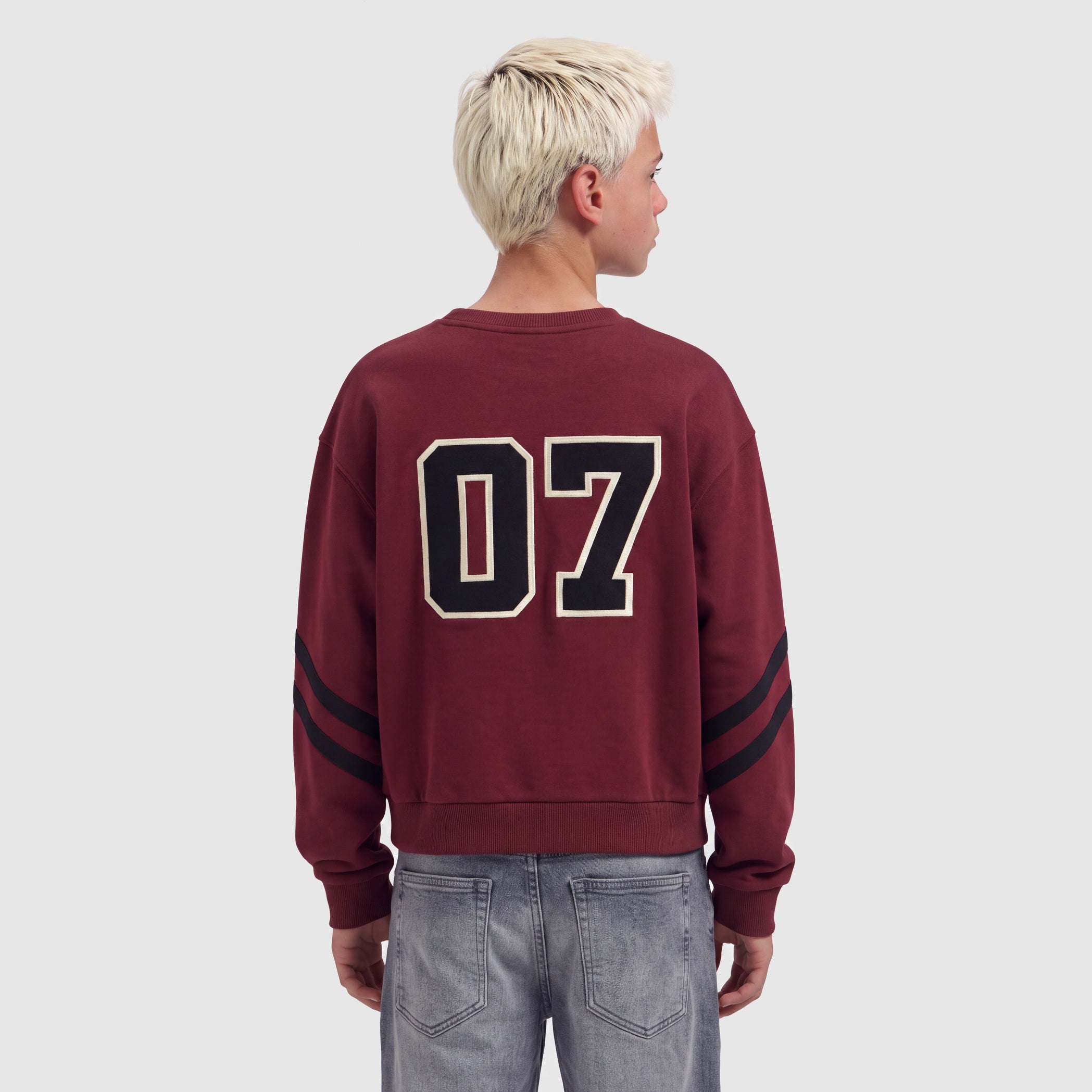Junior Ice Hockey Crewneck | Bordeaux