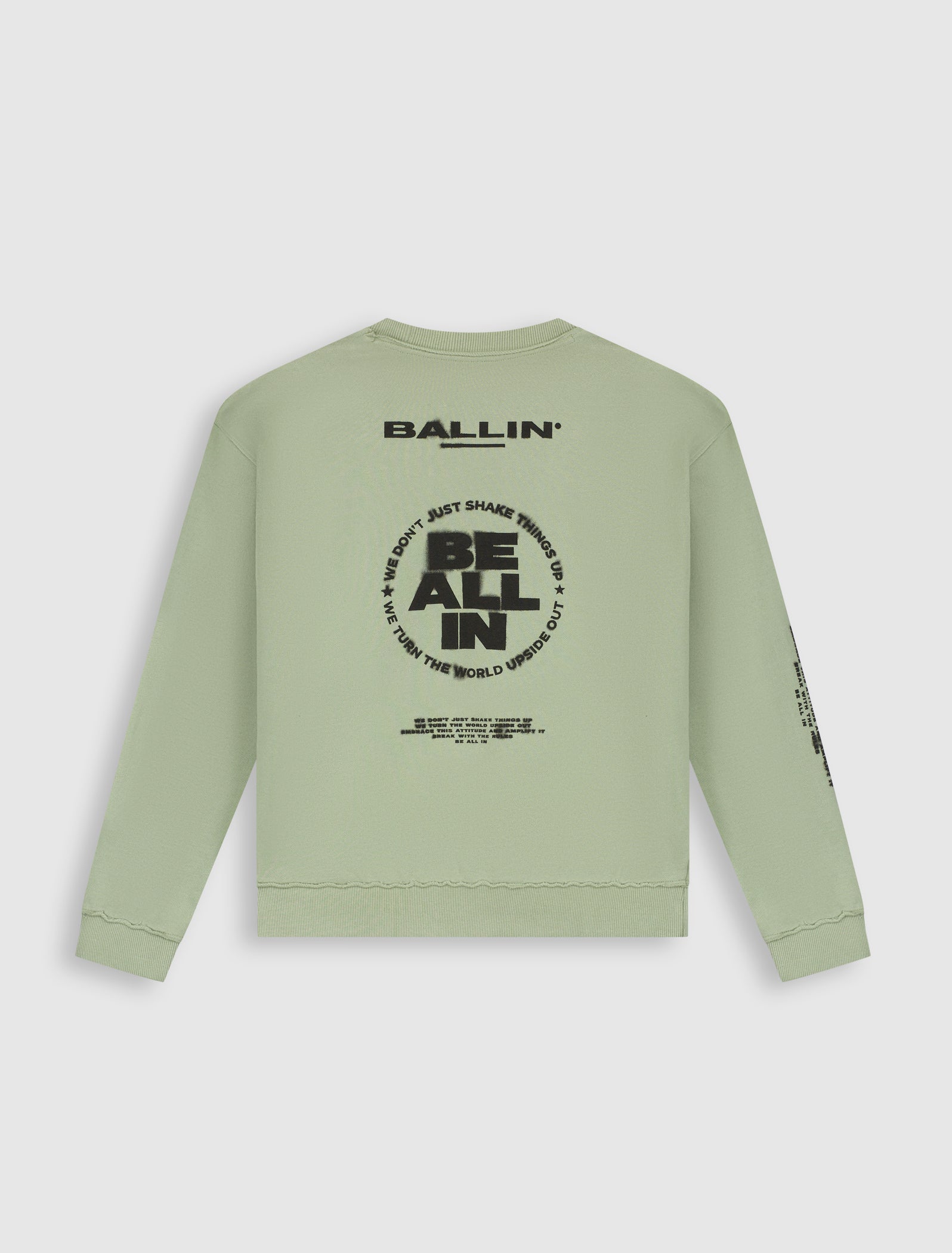 Junior Fade Out Crewneck | Army Green