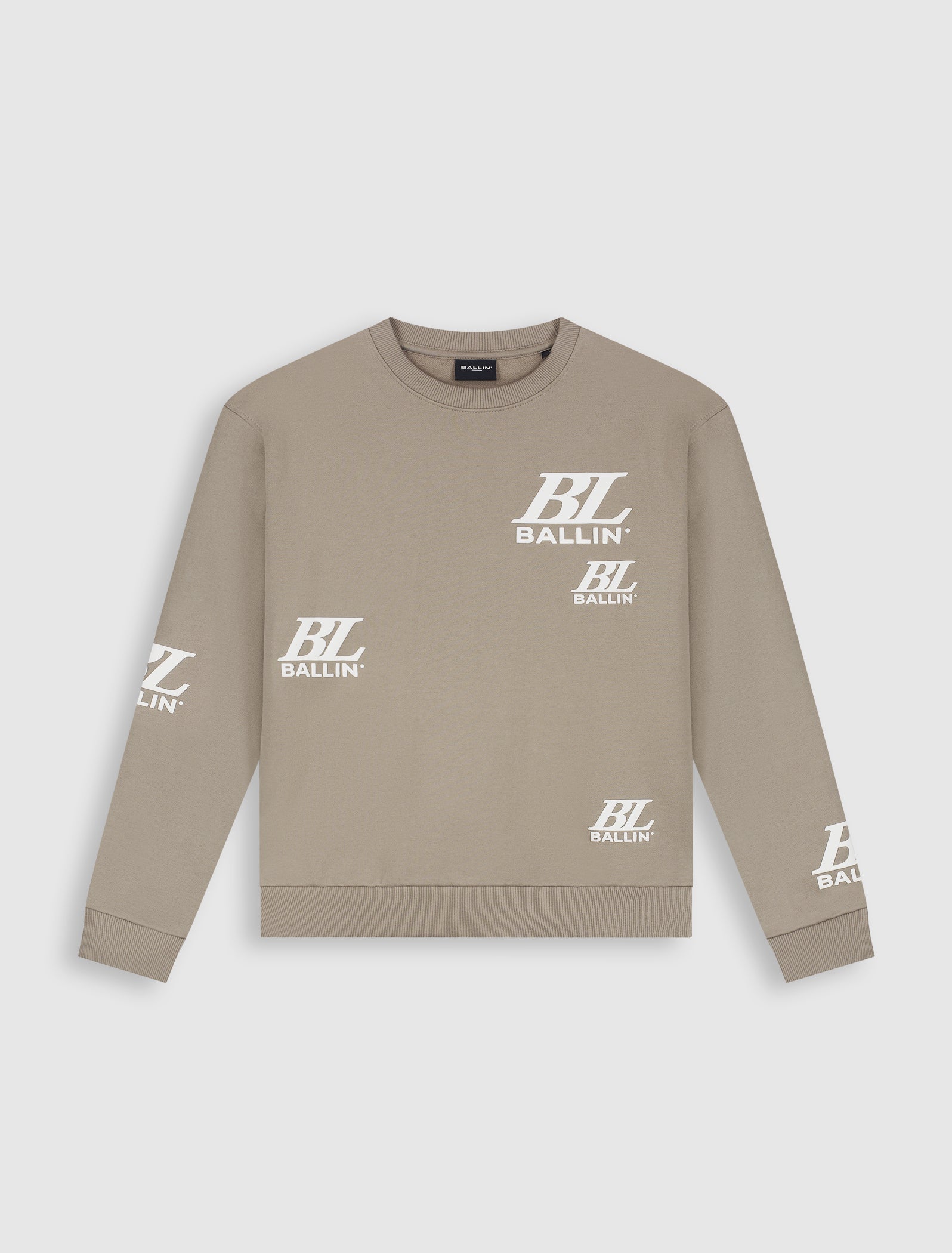 Junior Multi-Monogram Crewneck | Taupe