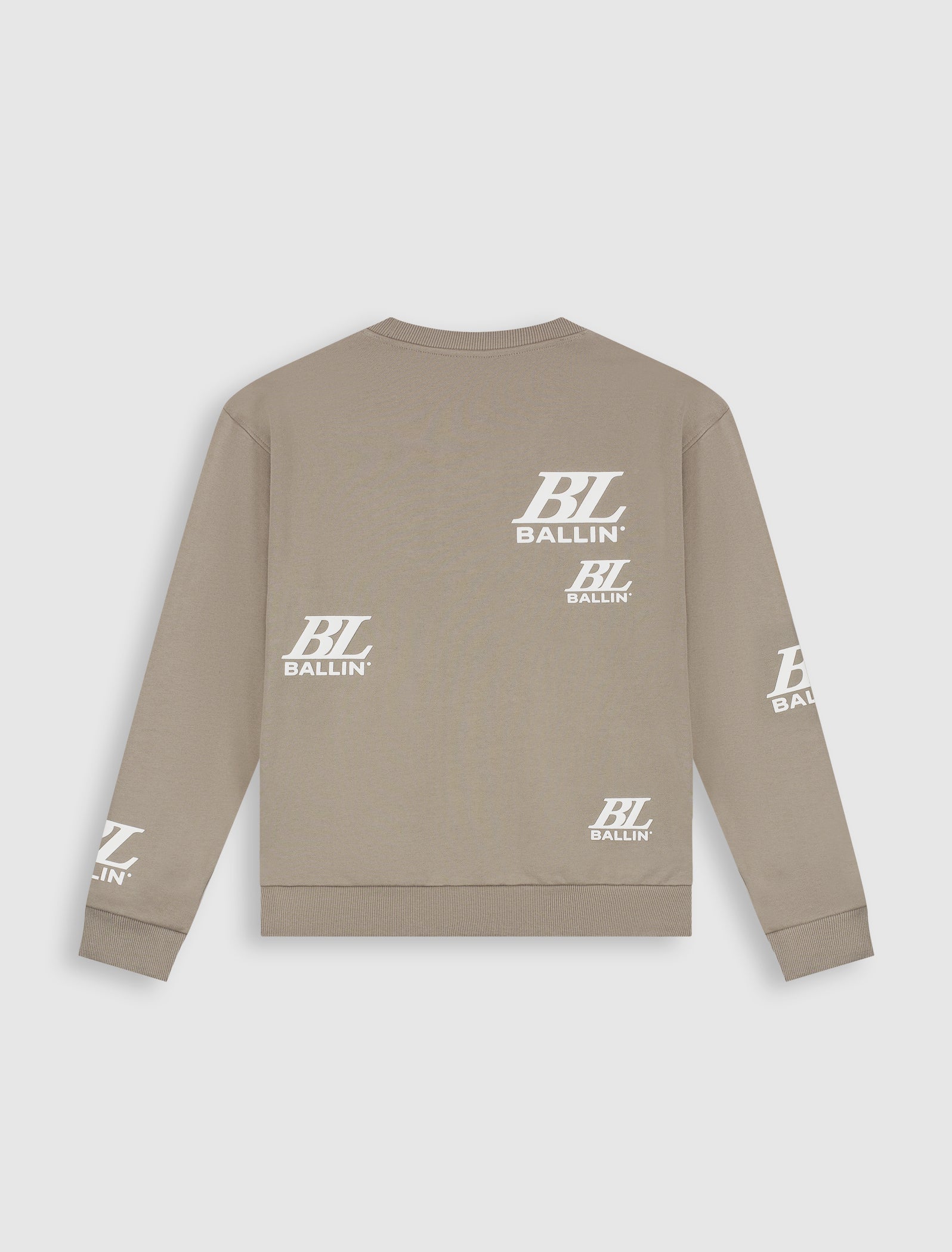 Junior Multi-Monogram Crewneck | Taupe