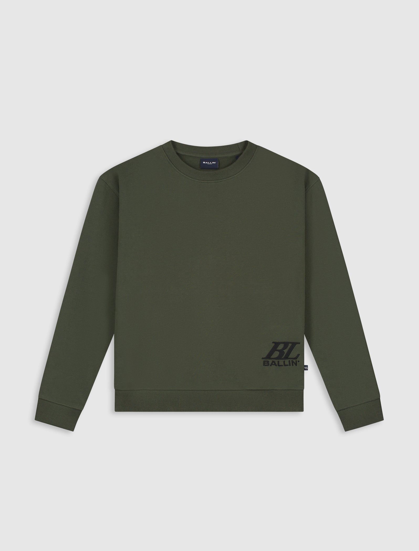 Junior Big Monogram Crewneck | Olive