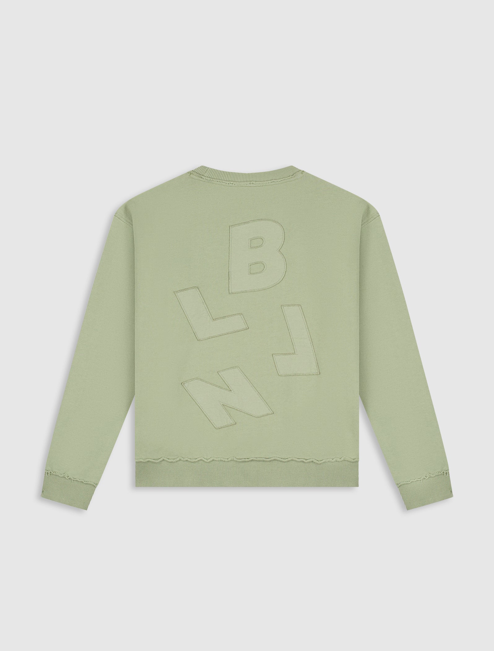 Junior Raw Logo Crewneck | Army Green