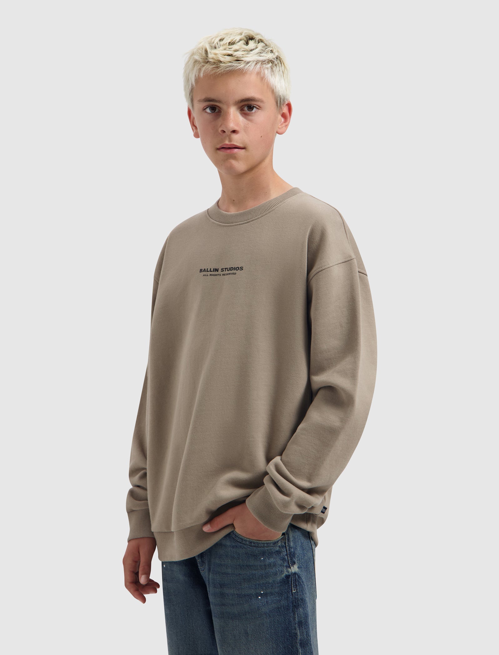 Junior LP Crewneck | Taupe