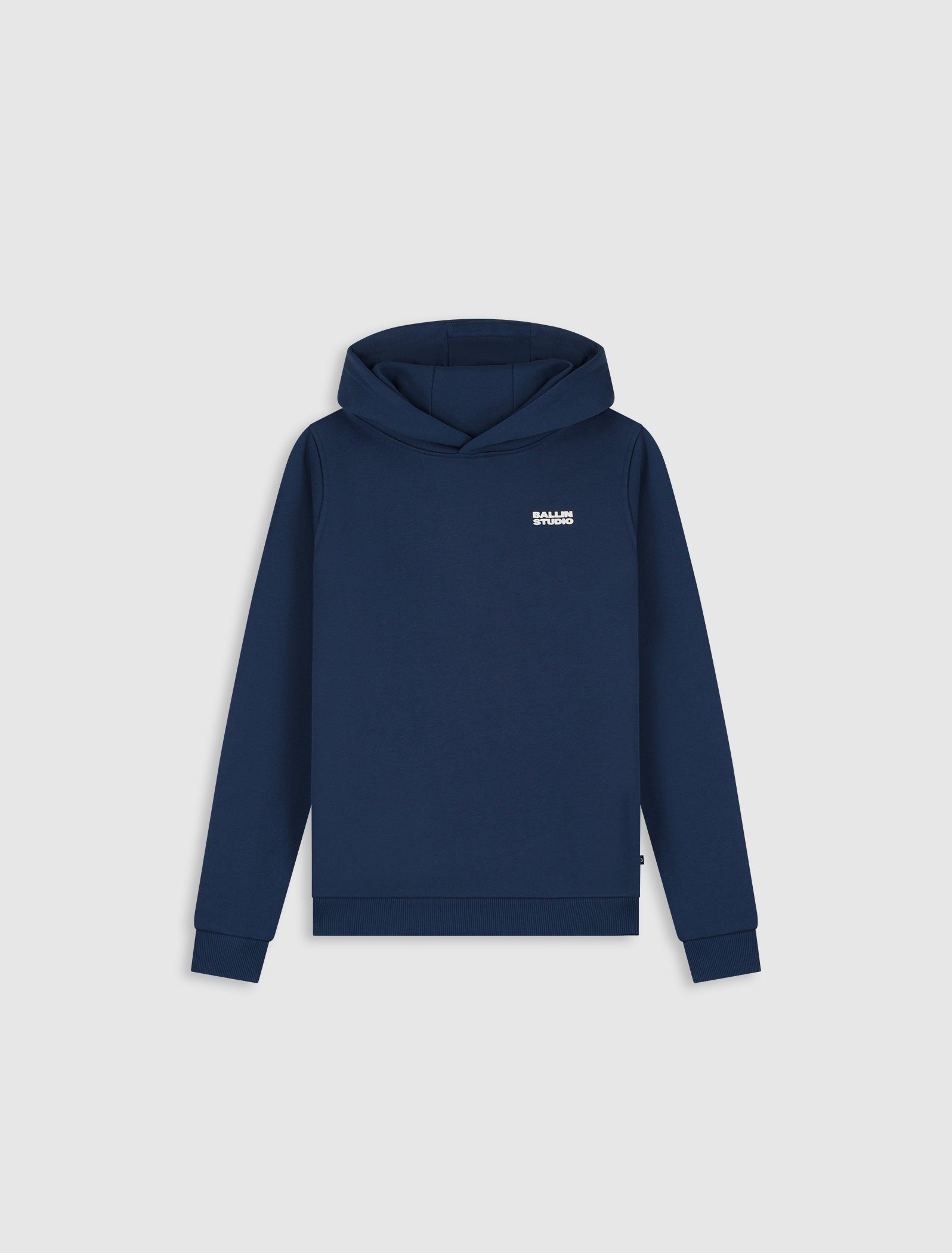Junior Abstract Letter Hoodie | Navy
