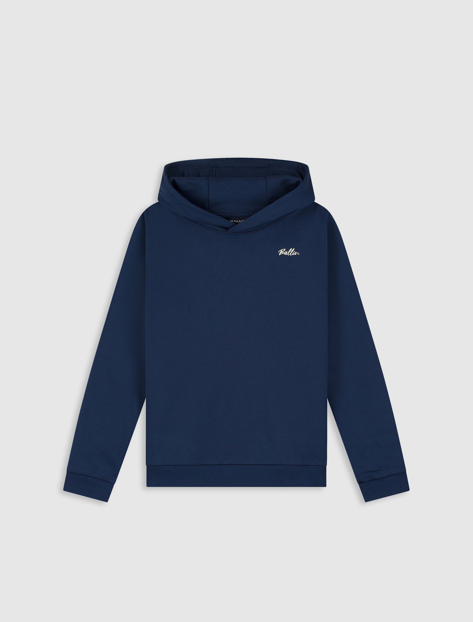 Junior Script Logo Hoodie | Navy