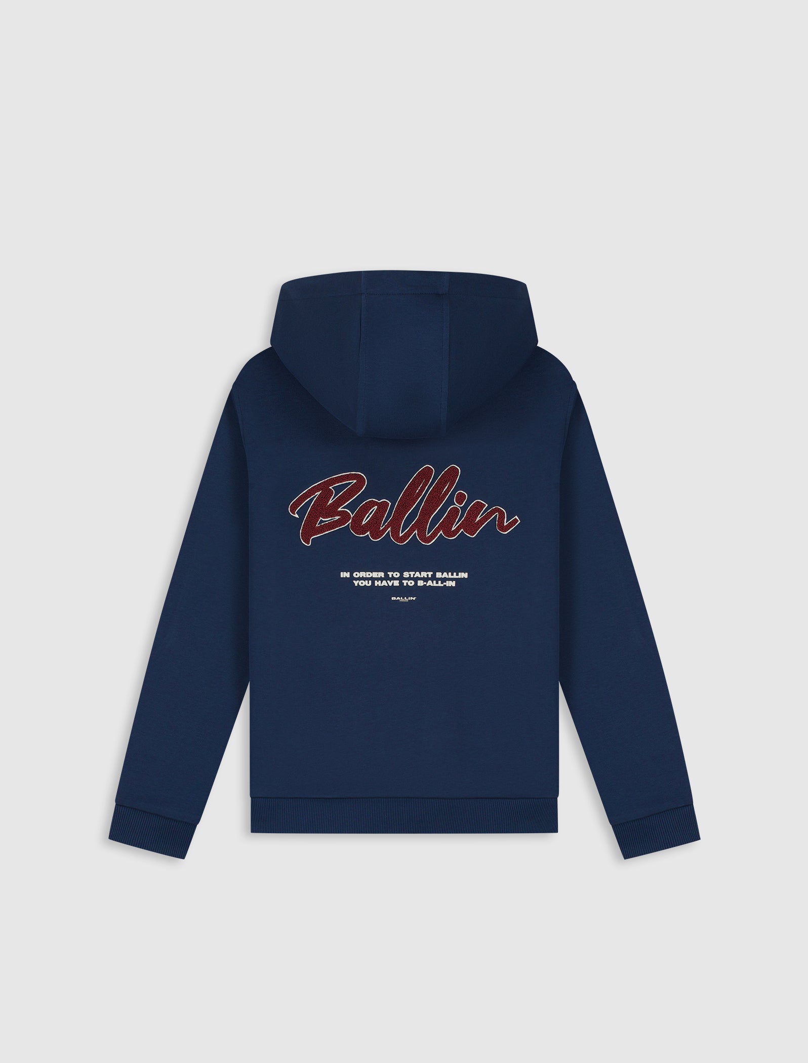 Junior Script Logo Hoodie | Navy