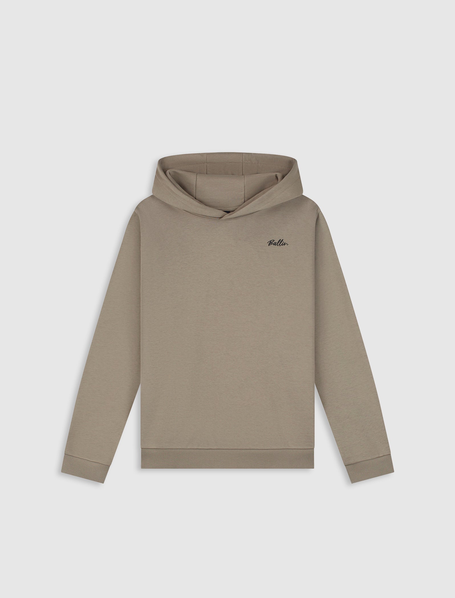 Junior Script Logo Hoodie | Taupe