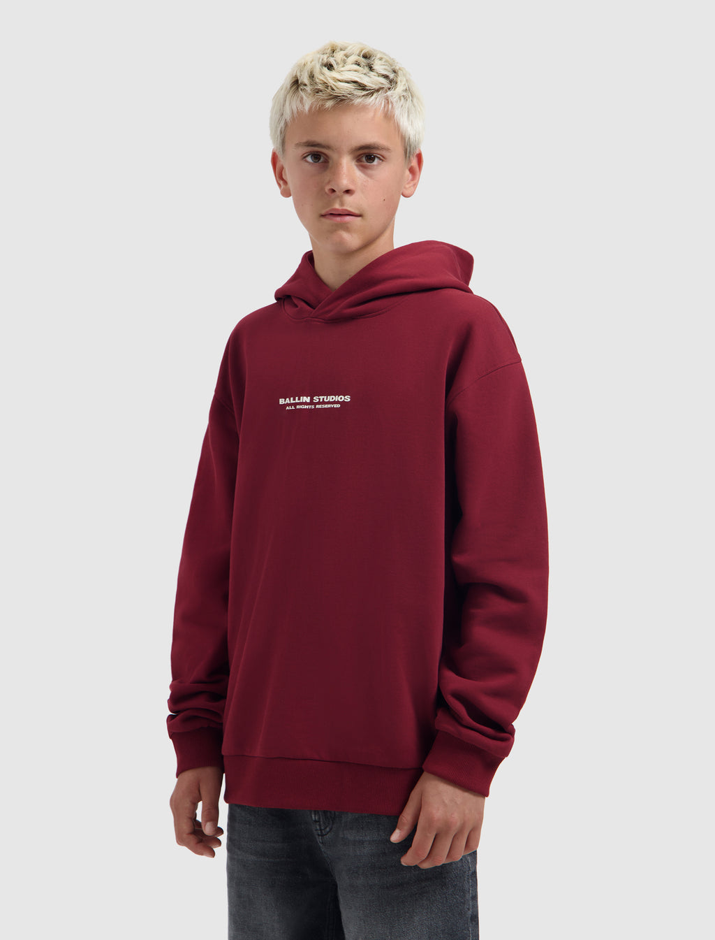 Junior B-ALL-IN Hoodie | Bordeaux