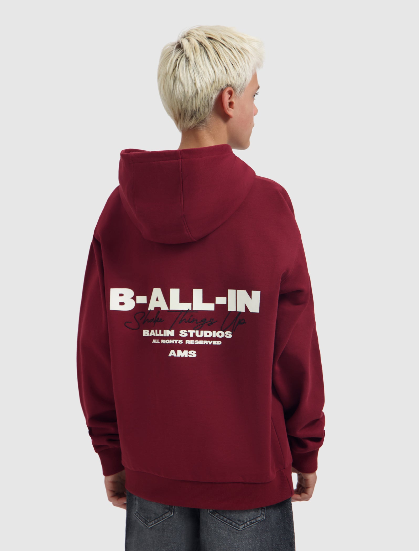 Junior B-ALL-IN Hoodie | Bordeaux