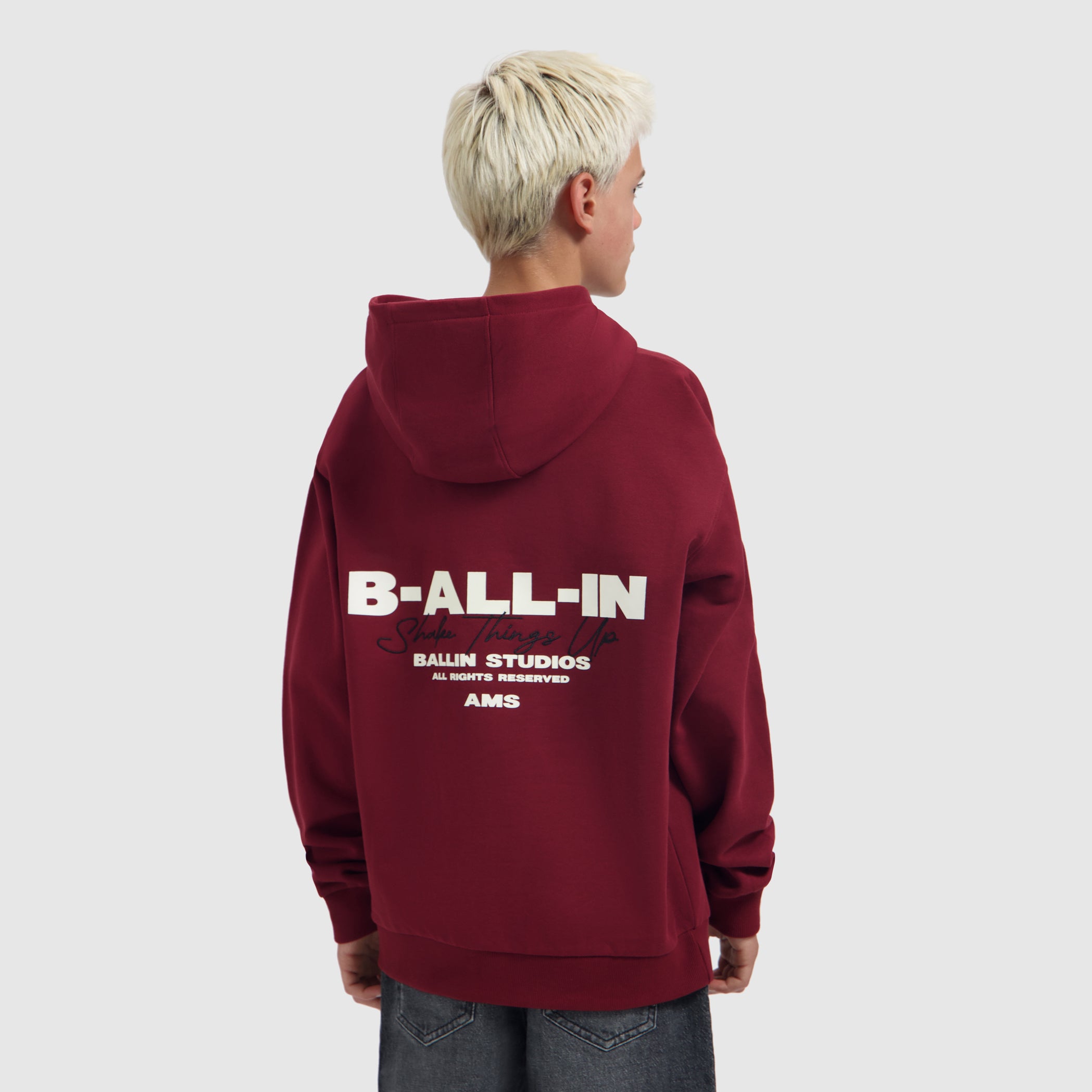 Junior B-ALL-IN Hoodie | Bordeaux