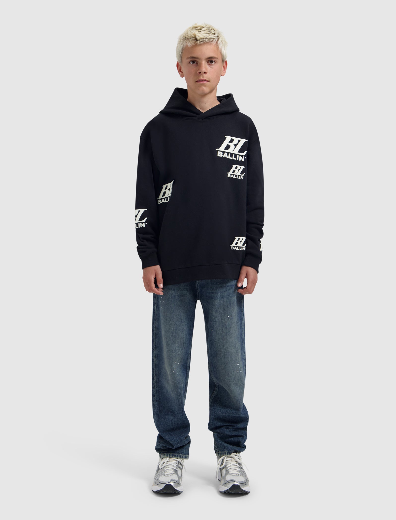 Junior Multi-Monogram Hoody | Black