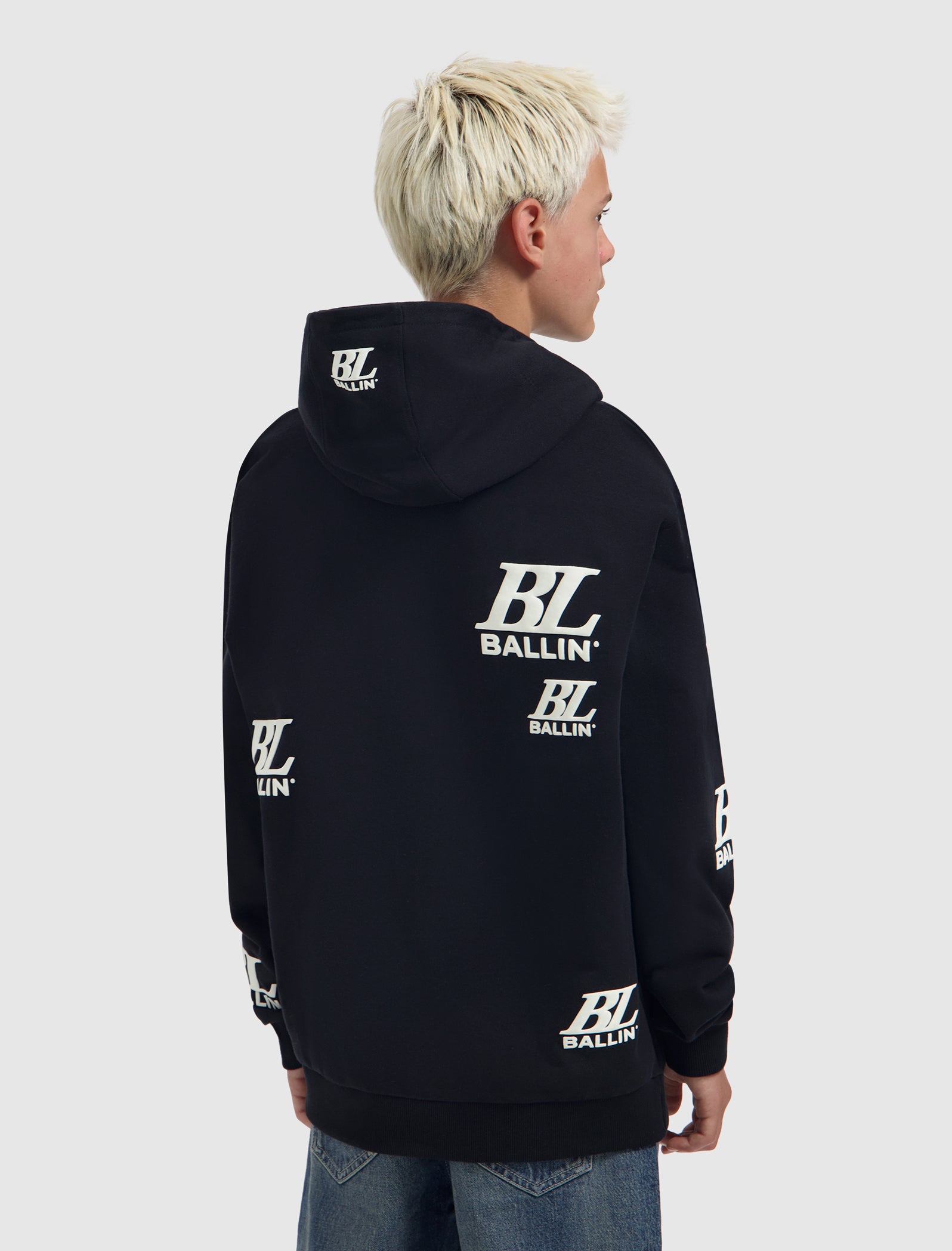 Junior Multi-Monogram Hoody | Black