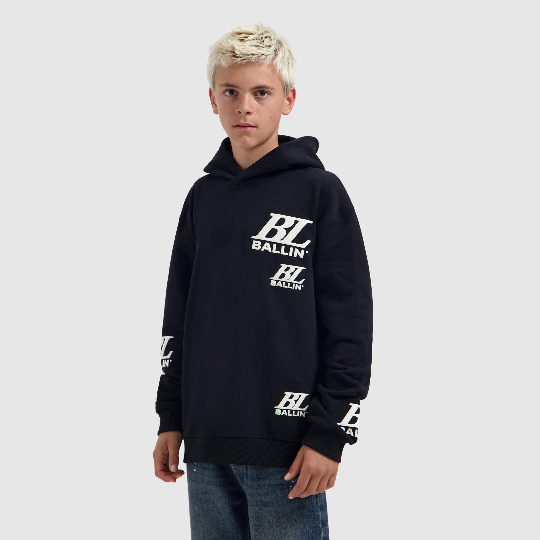 Junior Multi-Monogram Hoody | Black