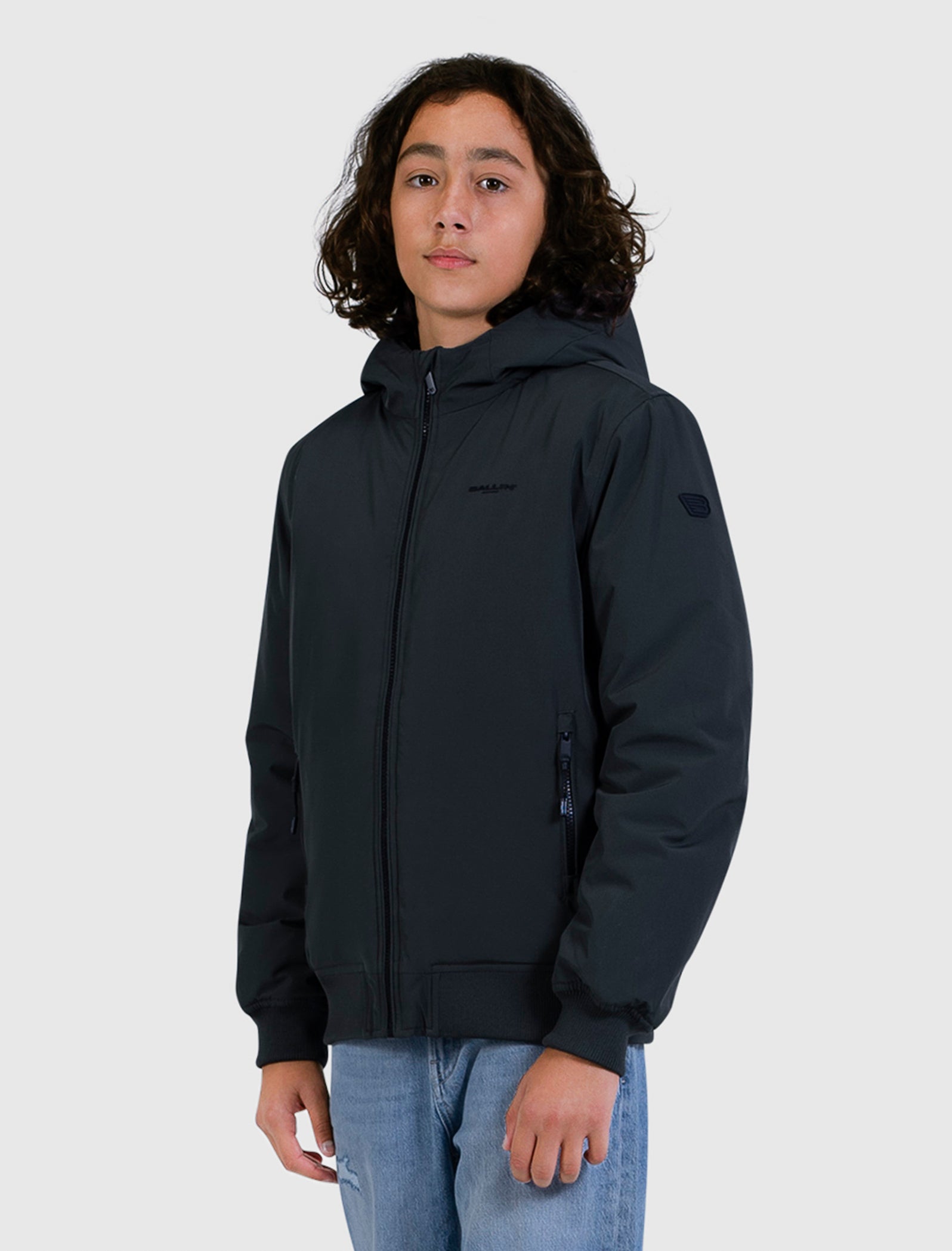 Junior Hooded Jacket | Black