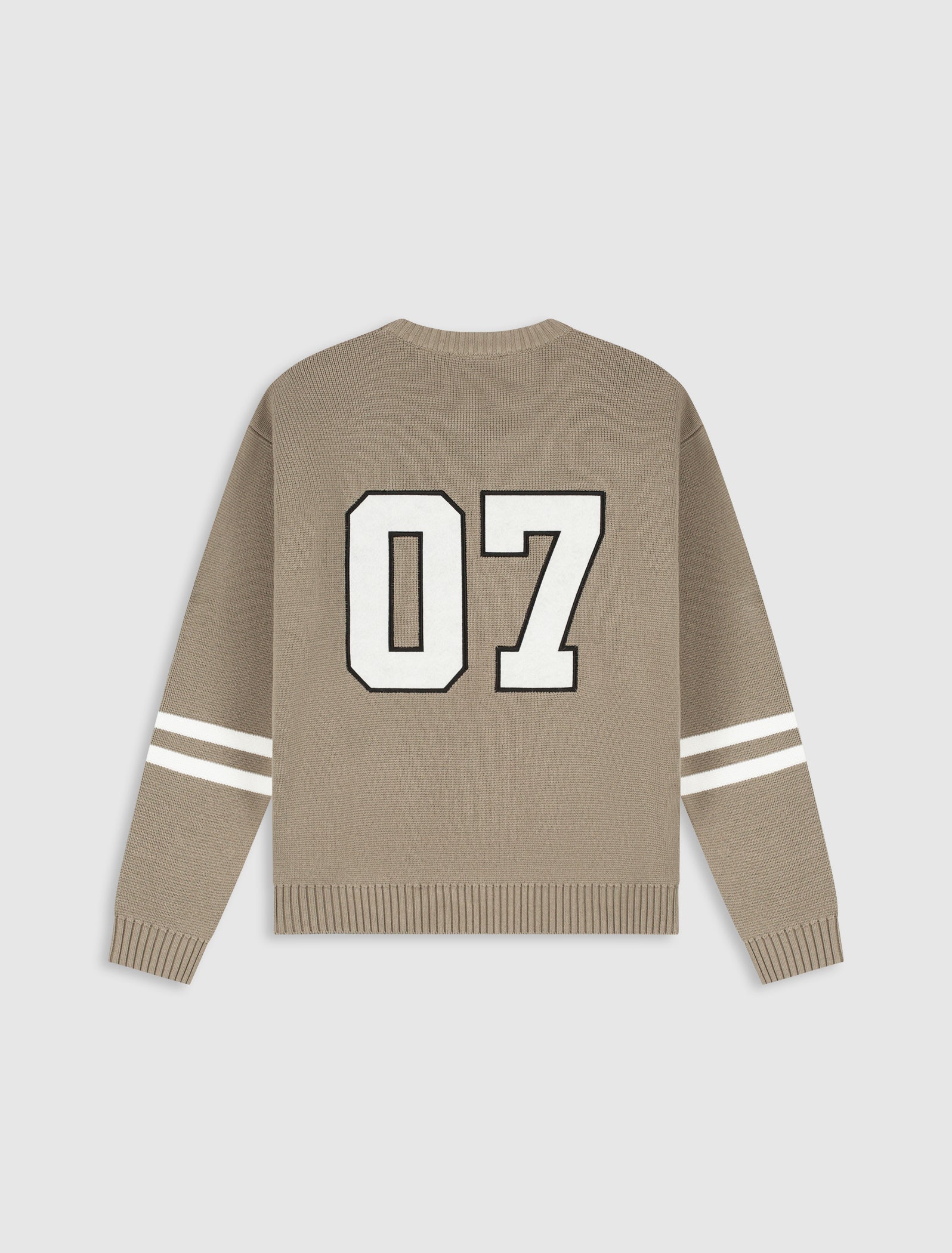Junior Ice Hockey Crewneck Knit | Taupe
