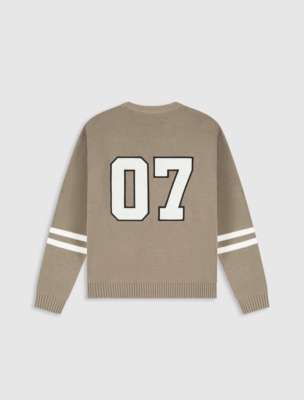 Junior Ice Hockey Crewneck Knit | Taupe