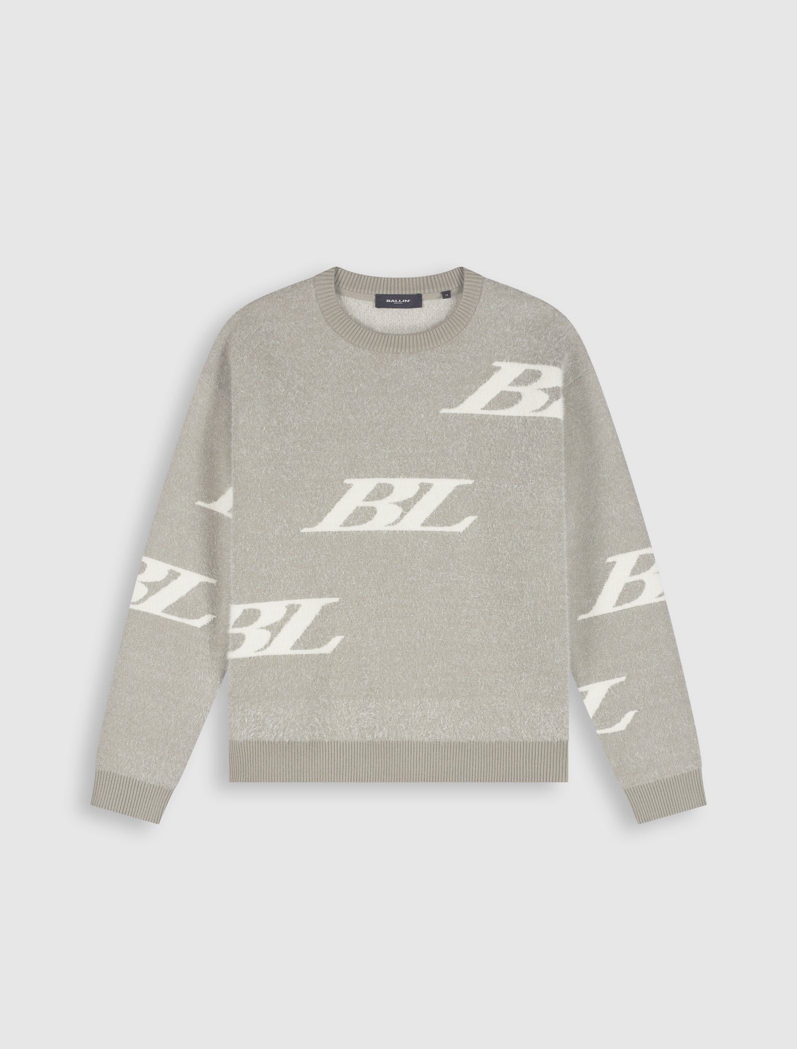 Junior Multi-Monogram Crewneck Knit | Taupe