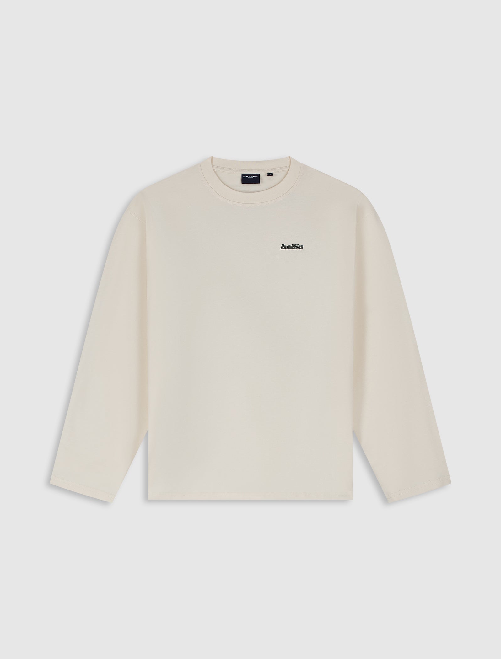 Grunge Stacked Logo Longsleeve | Ecru