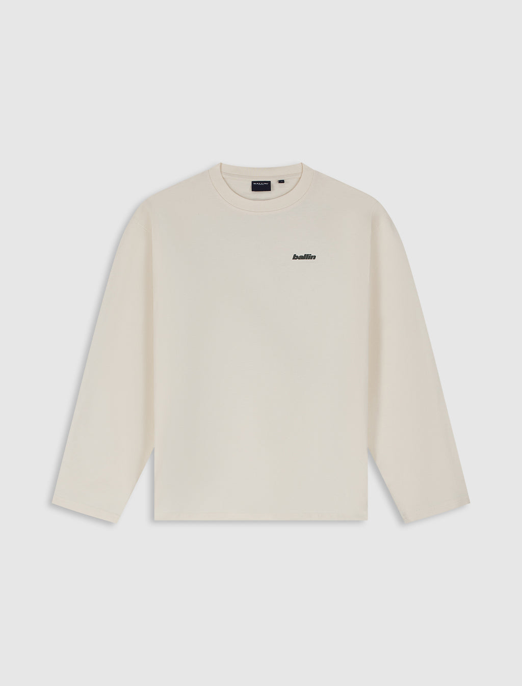 Grunge Stacked Logo Longsleeve | Ecru