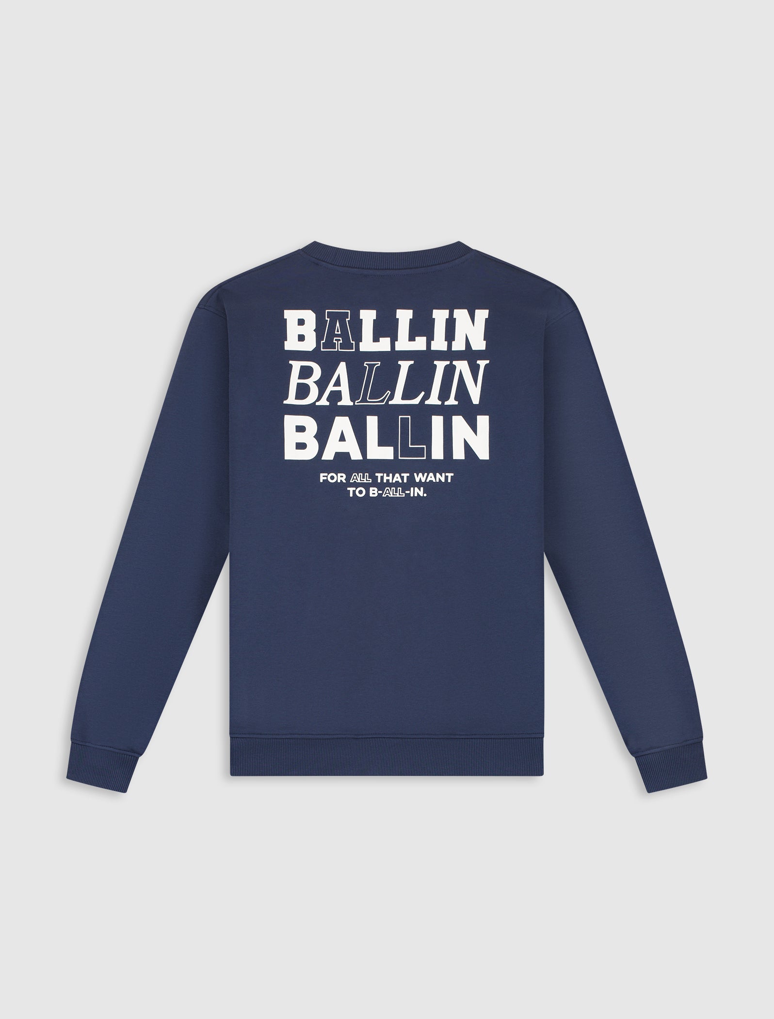 Stacked Logo Sweater | Navy