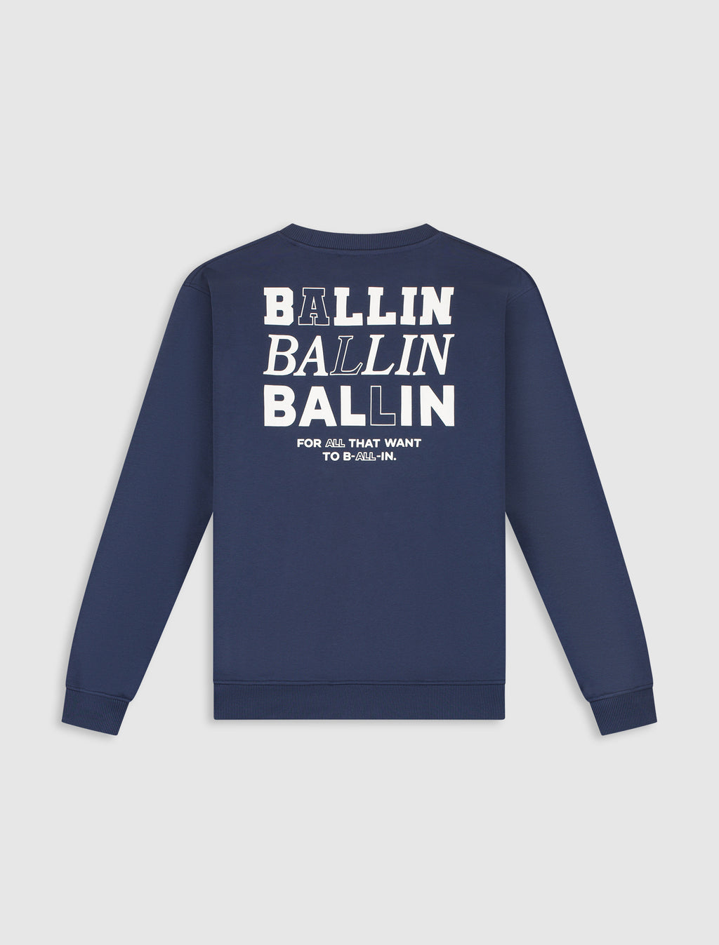 Stacked Logo Sweater | Navy