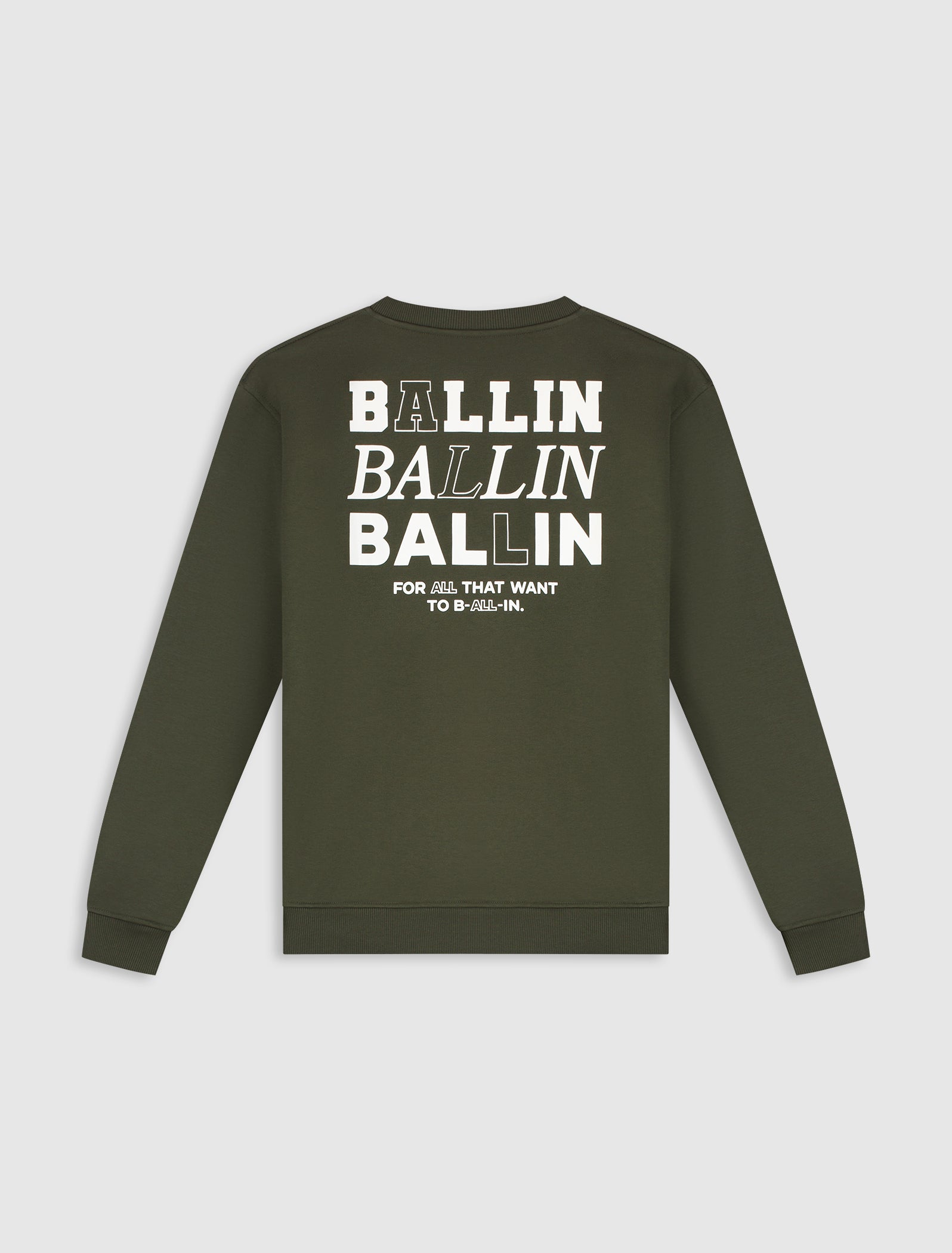 Stacked Logo Sweater | Olive
