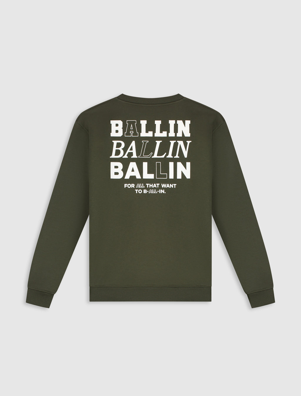 Stacked Logo Sweater | Olive