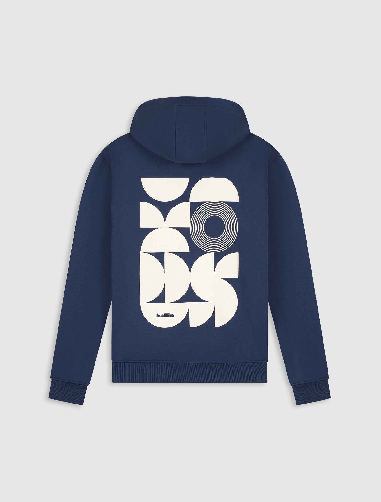 Curved Rhythm Hoodie | Navy