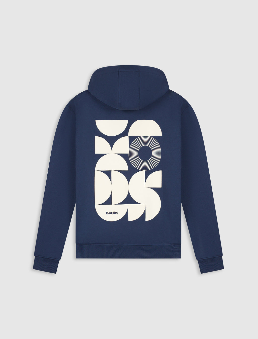 Curved Rhythm Hoodie | Navy