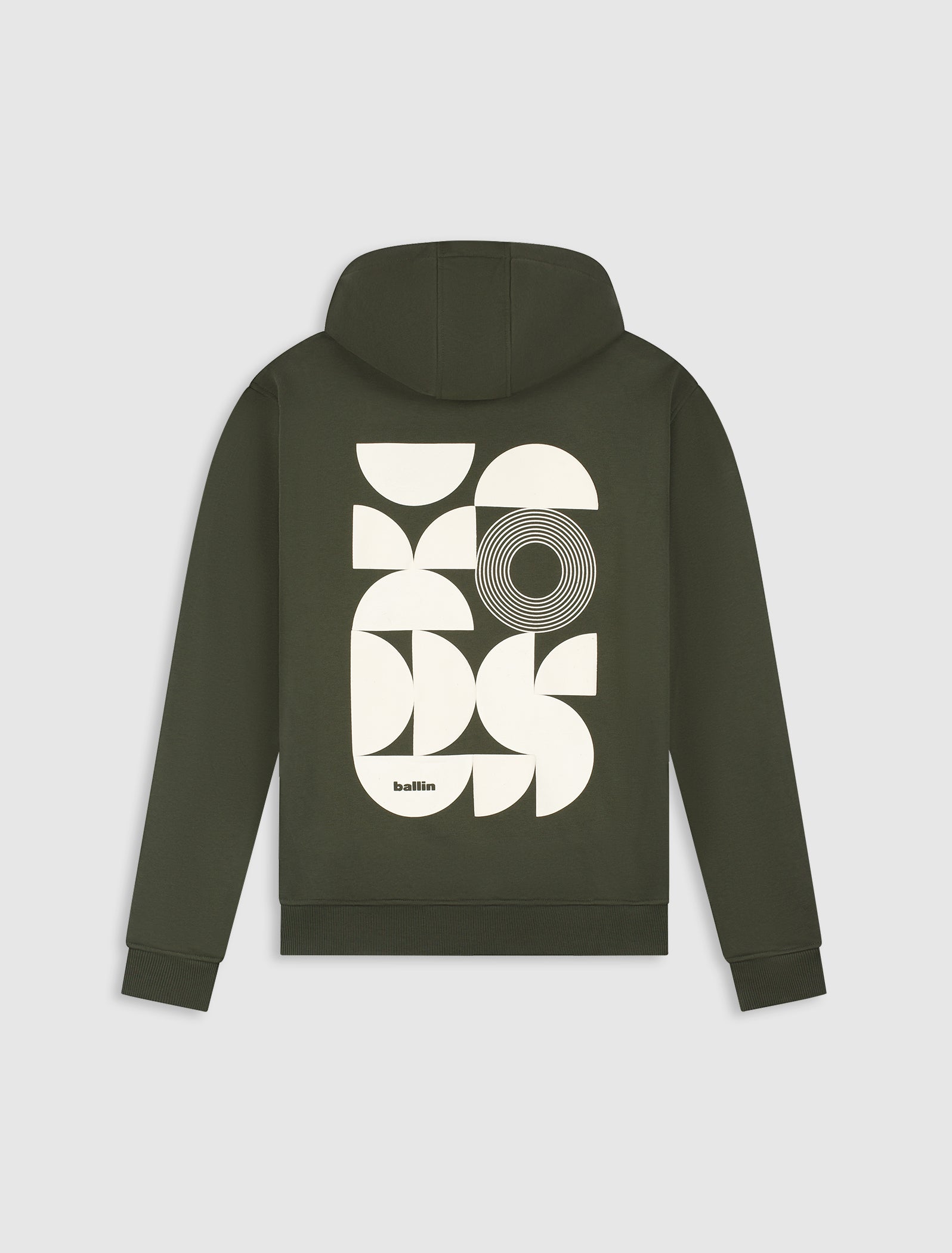Curved Rhythm Hoodie | Olive
